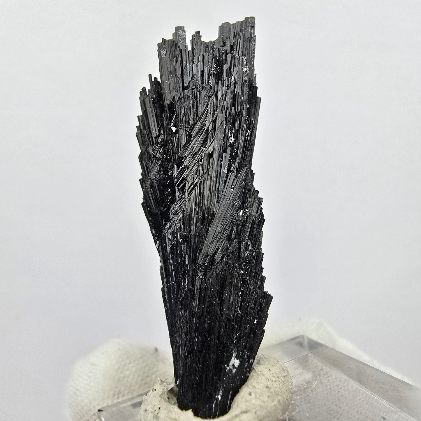 Seltene Schörl Turmalin Stufe schwarz Erongo, Namibia 45*19*11mm Sammlung