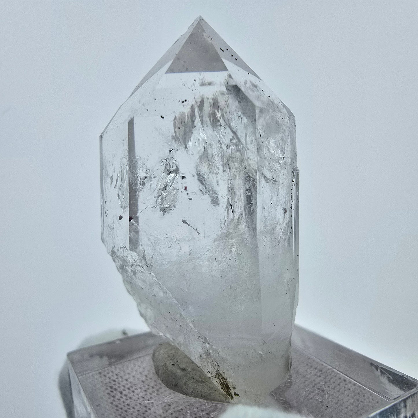 Klarer Phantom Hämatit Quarz Kristall Streep Mine, Goboboseb, Namibia 38*20*20mm