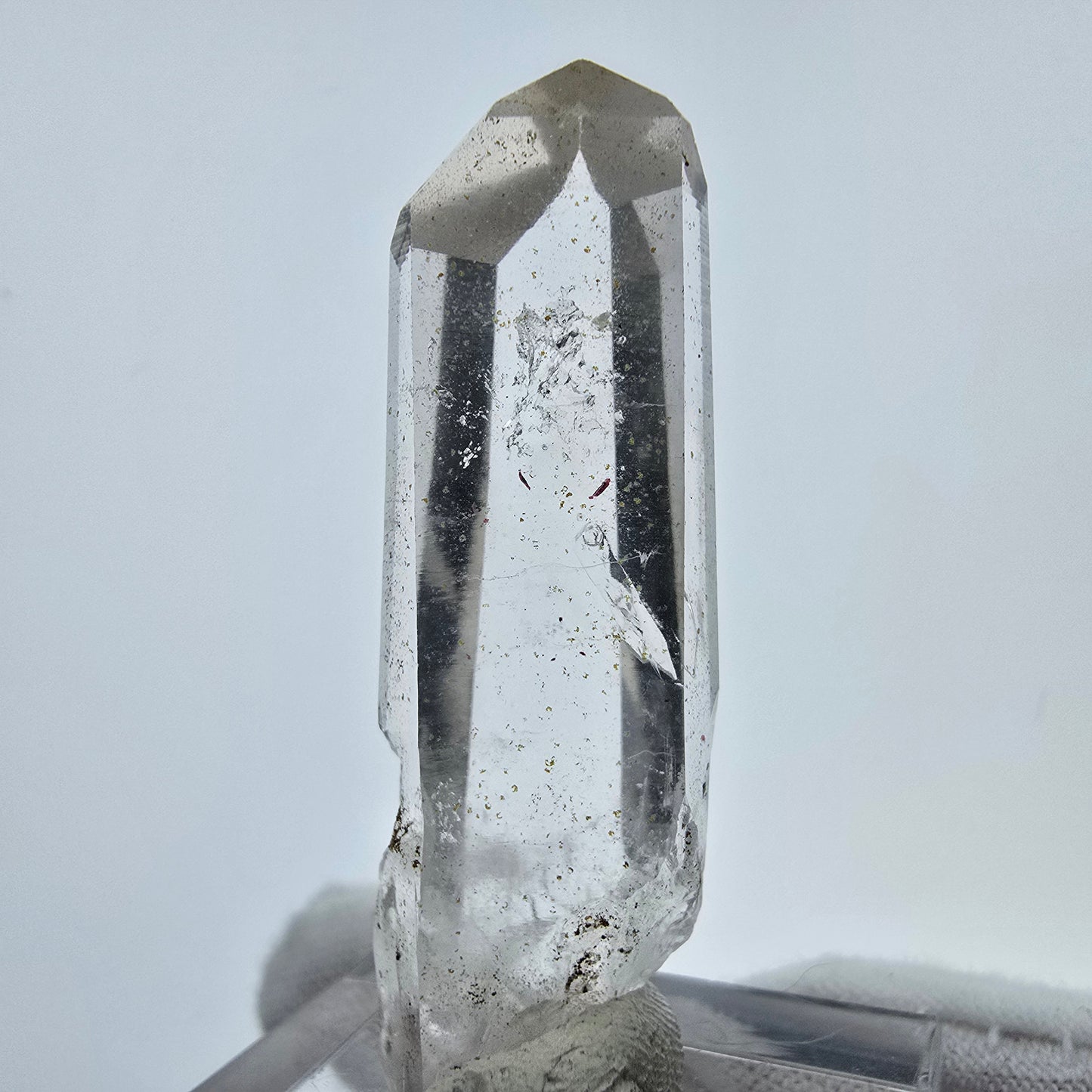 Harlekin Phantom Hämatit Quarz Kristall Streep Mine Goboboseb Namibia 43*13*09mm