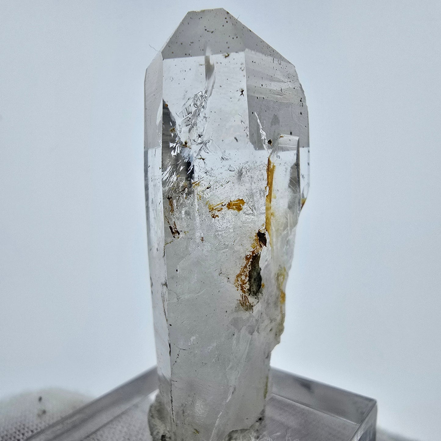 Enhydro Phantom Hämatit Quarz Kristall Streep Mine Goboboseb, Namibia 43*16*15mm