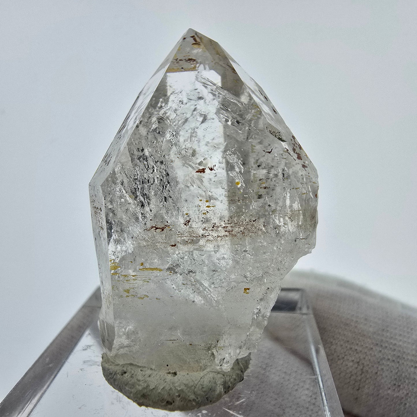 Enhydro Phantom Hämatit Quarz Kristall Streep Mine Goboboseb, Namibia 35*20*20mm