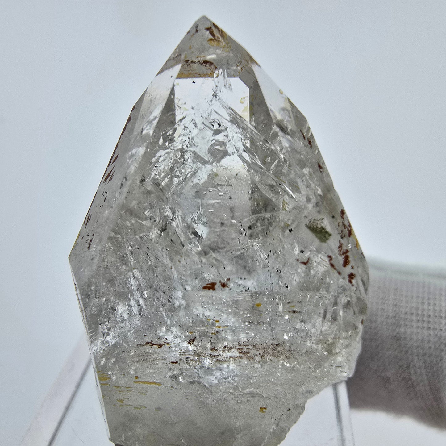 Enhydro Phantom Hämatit Quarz Kristall Streep Mine Goboboseb, Namibia 35*20*20mm