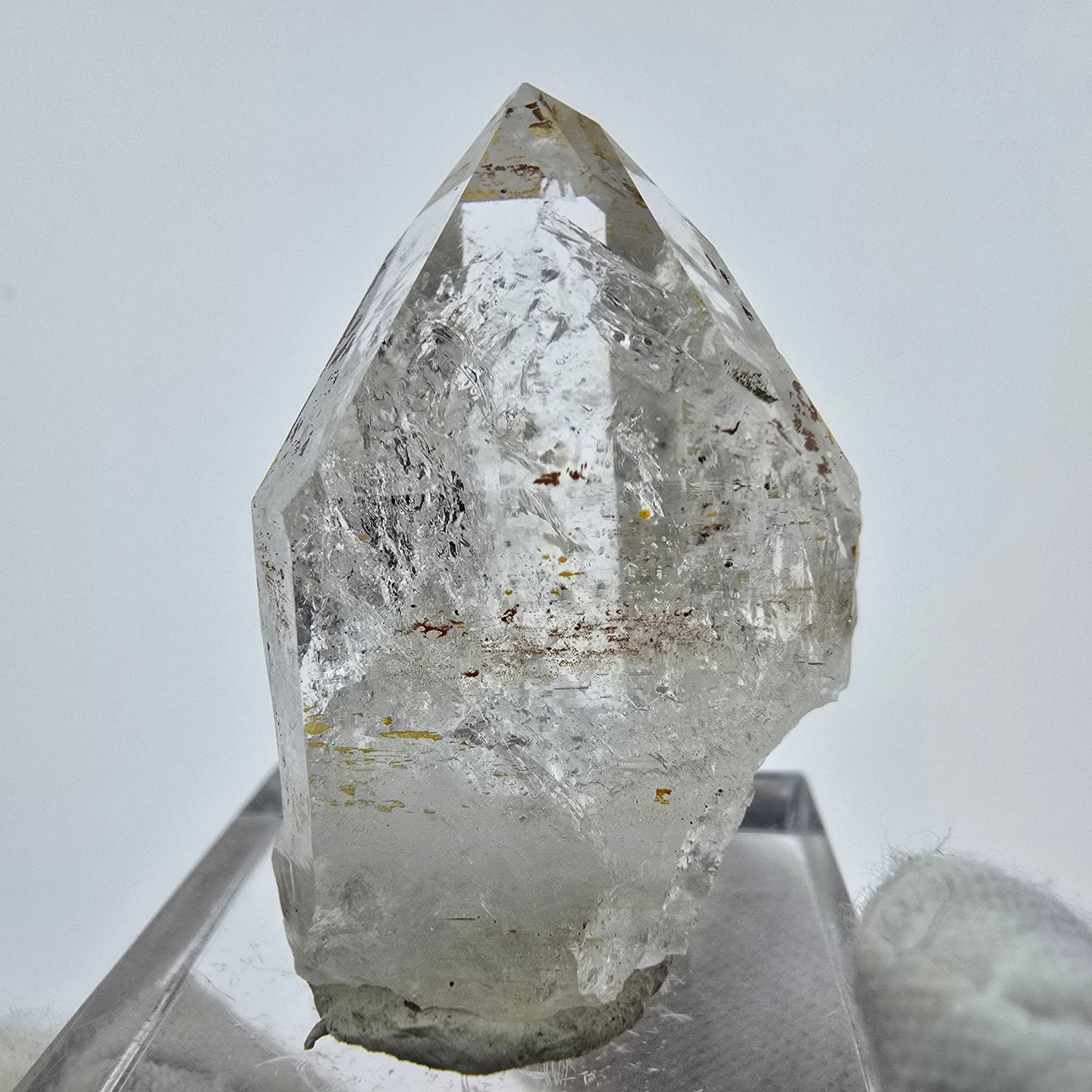 Enhydro Phantom Hämatit Quarz Kristall Streep Mine Goboboseb, Namibia 35*20*20mm