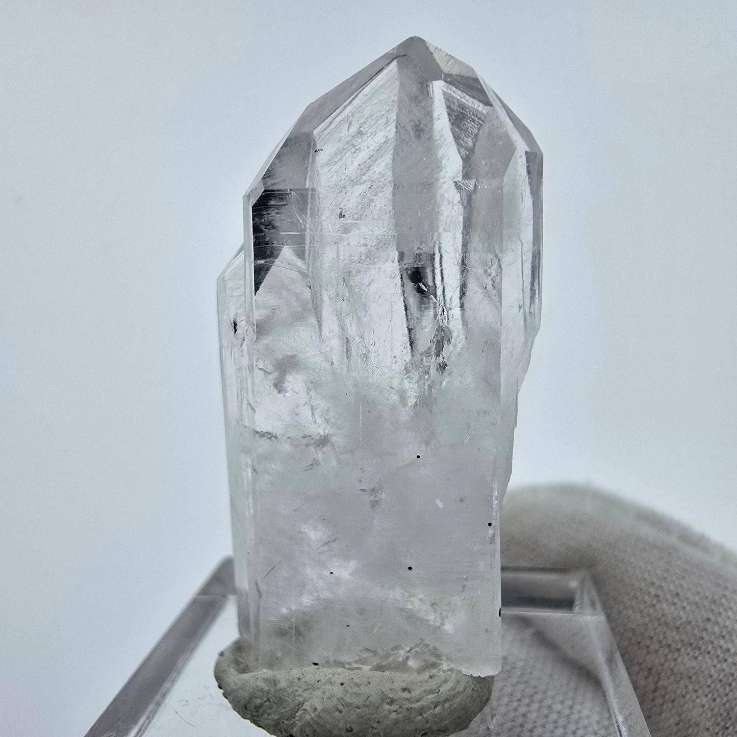 Klarer Phantom Hämatit Quarz Kristall Streep Mine, Goboboseb, Namibia 36*16*11mm