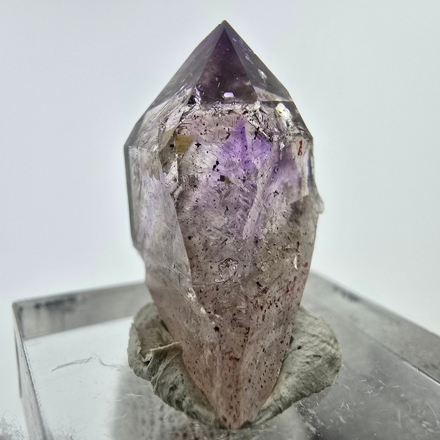 Clear Phantom Amethyst with Hematite Goboboseb, Namibia 23*20*14mm