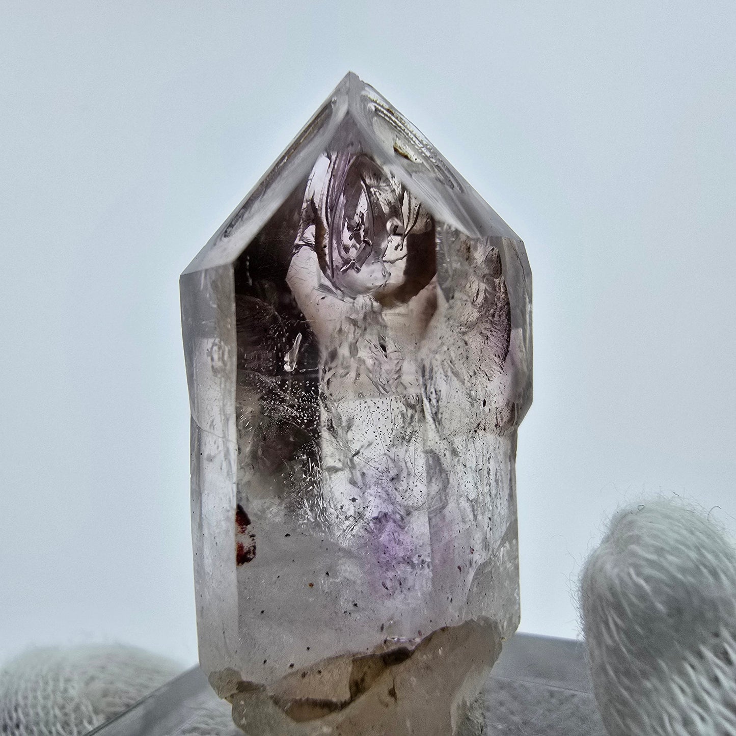 Phantom Amethyst Fenster Zepter Kristall Goboboseb, Namibia 43*19*13mm