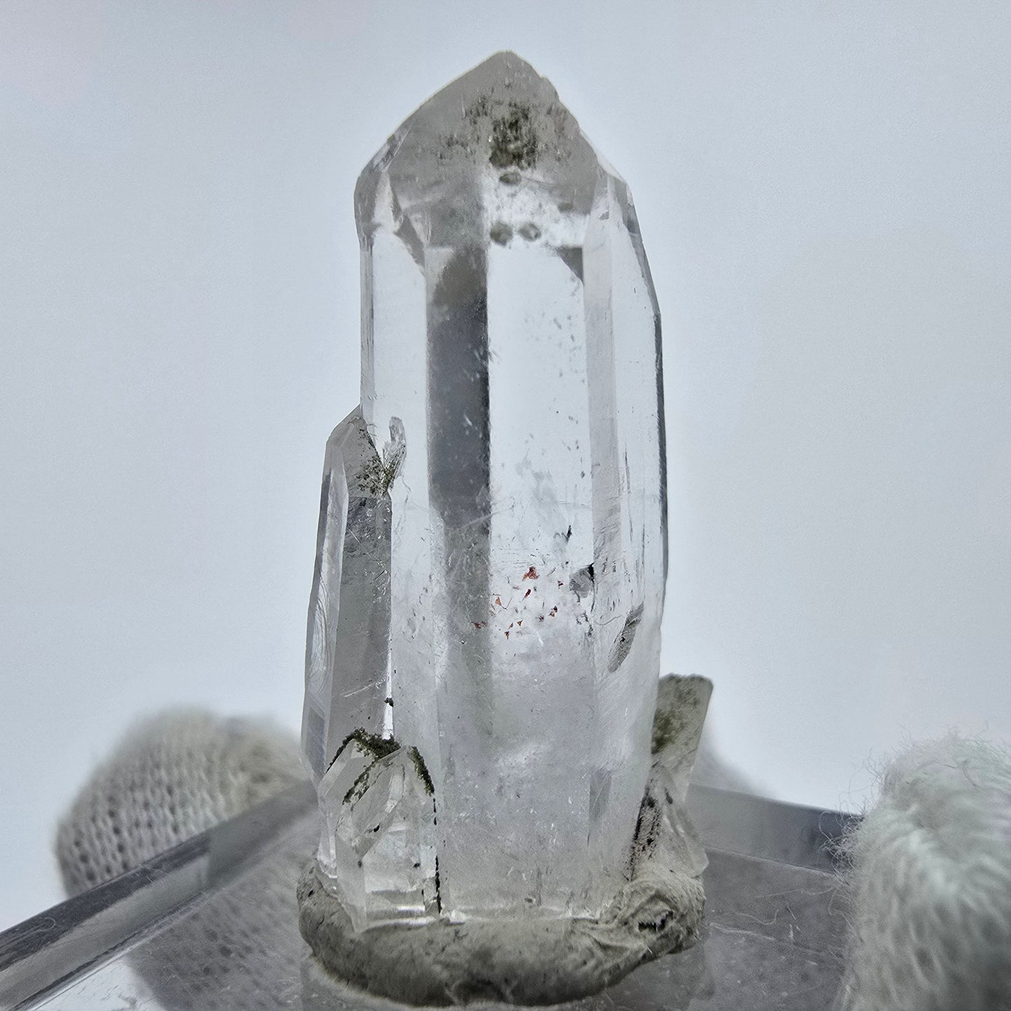 Harlekin Chlorid Quarz Kristall Streep Mine, Goboboseb, Namibia 31*18*12mm