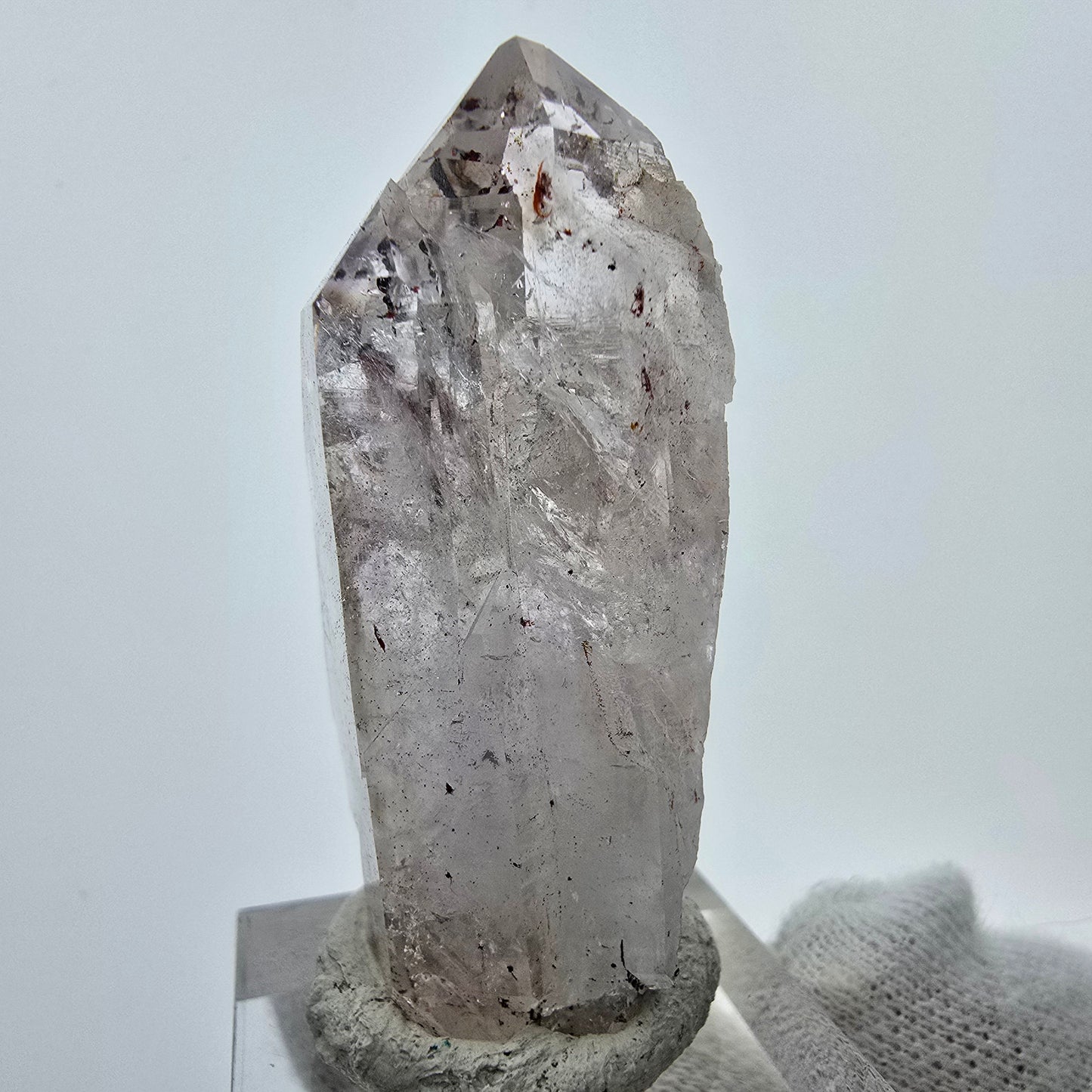 Harlekin Phantom Quarz Kristall Streep Mine, Goboboseb, Namibia 47*22*21mm