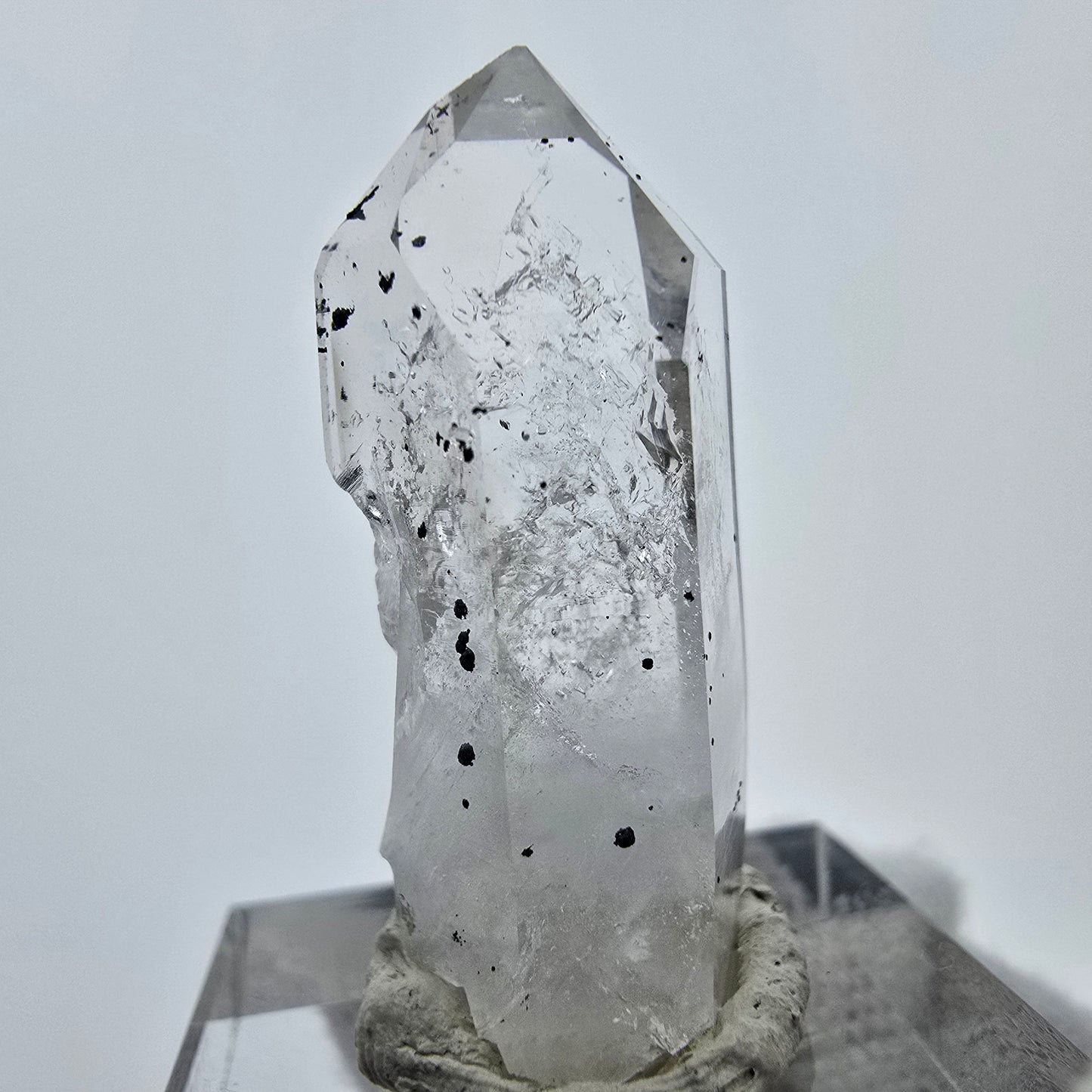 Klarer Phantom Hämatit Quarz Kristall Streep Mine, Goboboseb, Namibia 33*13*12mm