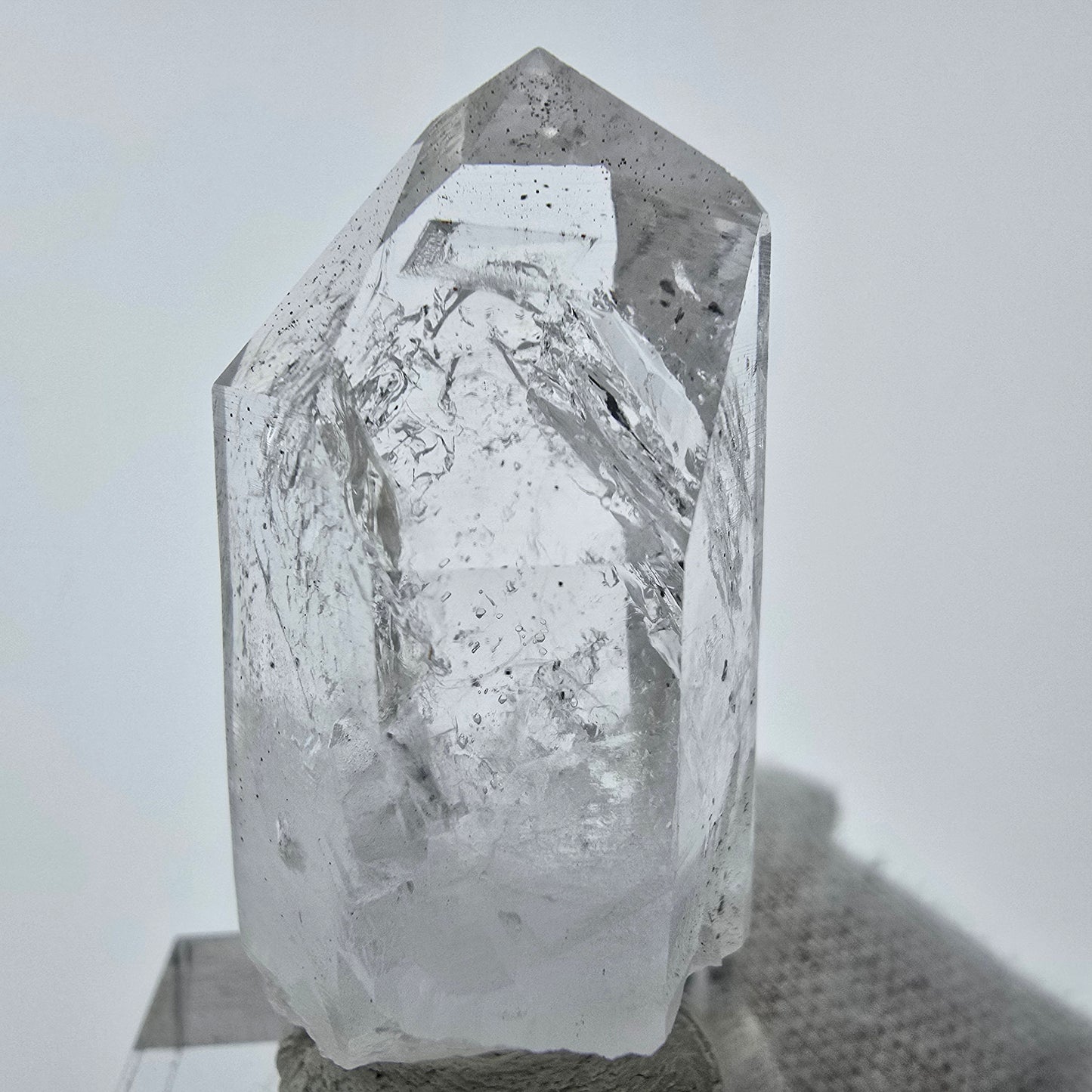 Klarer Phantom Hämatit Quarz Kristall Streep Mine, Goboboseb, Namibia 43*18*20mm
