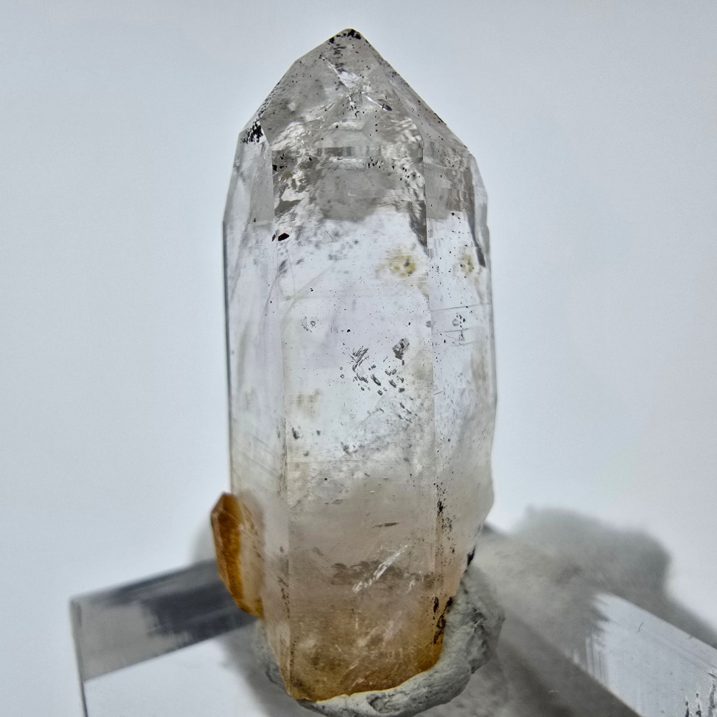 Klarer Phantom Hämatit Quarz Kristall Streep Mine, Goboboseb, Namibia 32*14*12mm