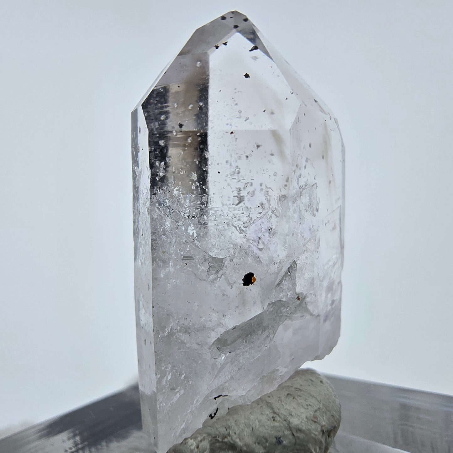 Cristal d'améthyste hématite fantôme Streep Mine, Goboboseb, Namibie 31 x 15 x 13 mm