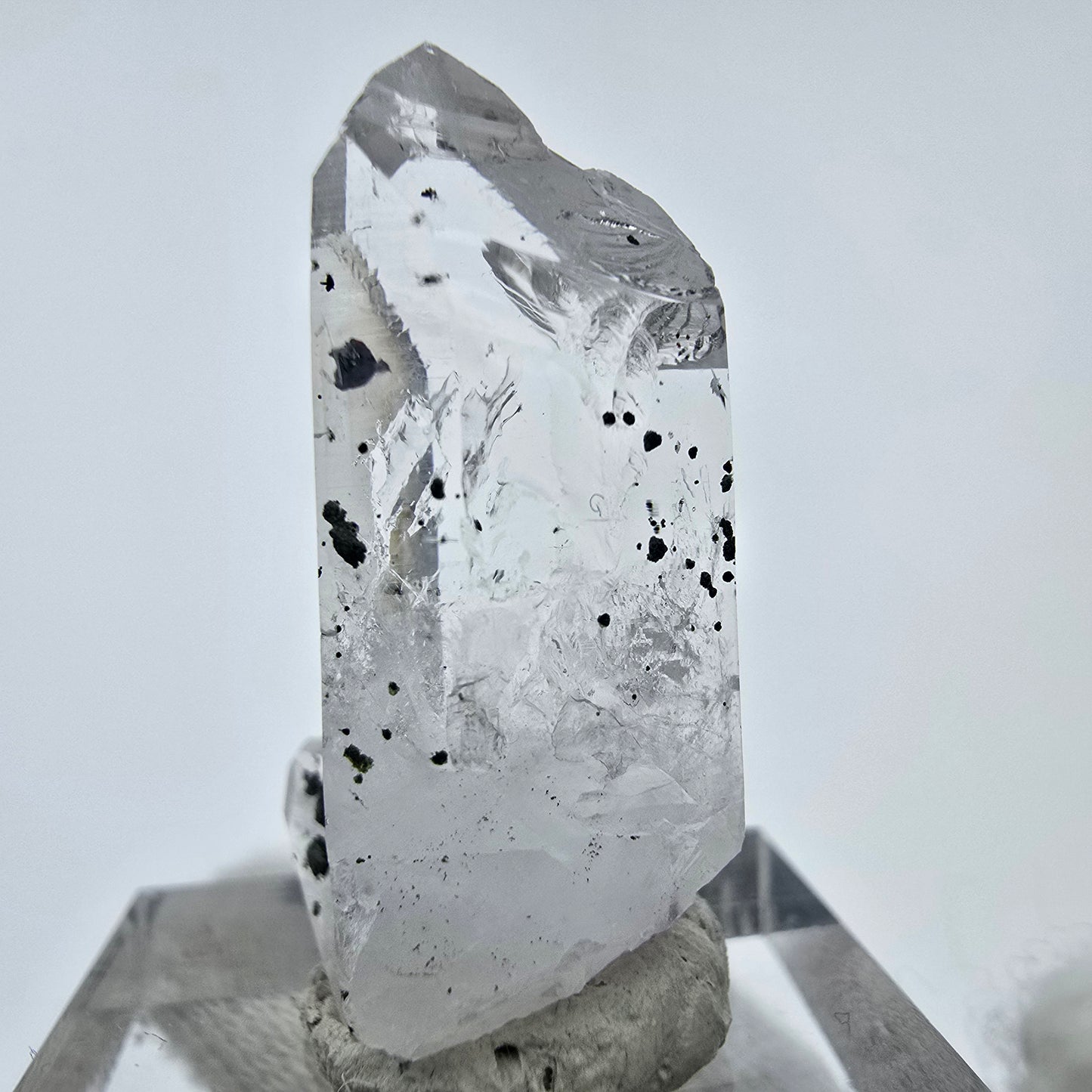 Cristal d'améthyste hématite fantôme Streep Mine, Goboboseb, Namibie 31 x 18 x 13 mm