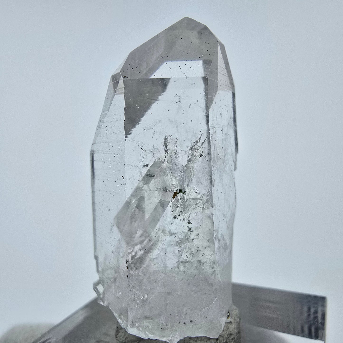 Klarer Phantom Hämatit Quarz Kristall Streep Mine, Goboboseb, Namibia 33*20*16mm