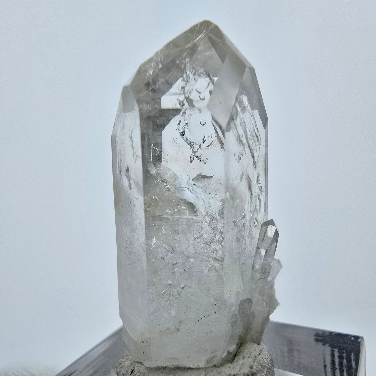 Enhydro Phantom Epidot Quarz, 3x Blase Streep Mine Goboboseb, Namibia 35*16*13mm