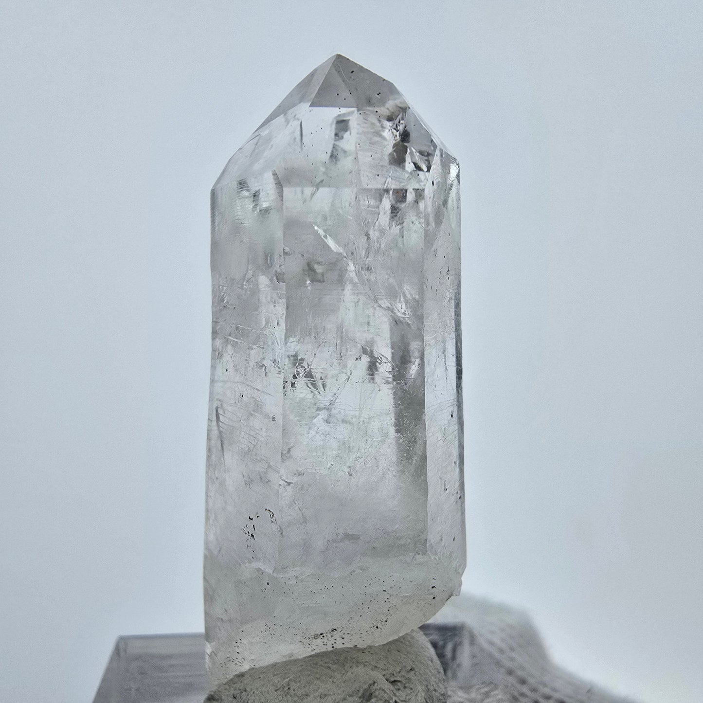 Enhydro Lemurian Phantom Quarz Spitzen Streep Mine Goboboseb, Namibia 42*19*15mm