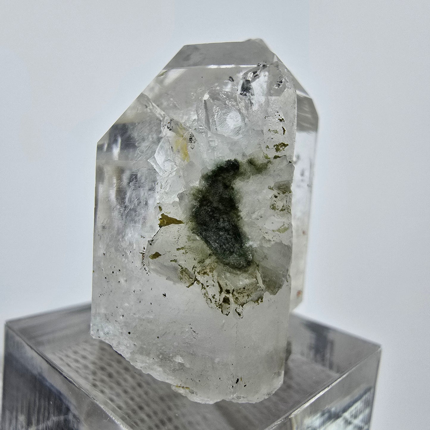 Enhydro Lemurian Phantom Quarz Spitzen Streep Mine Goboboseb, Namibia 33*28*22mm