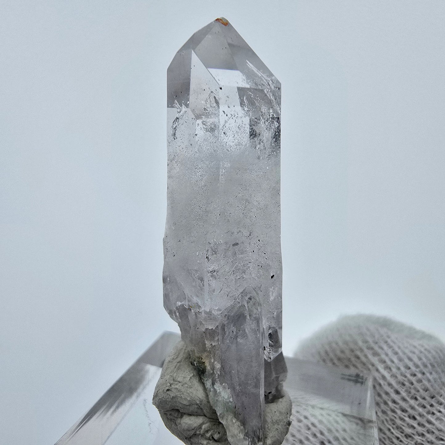 Klare Phantom Epidot Quarz Spitze Streep Mine, Goboboseb, Namibia 41*18*11mm