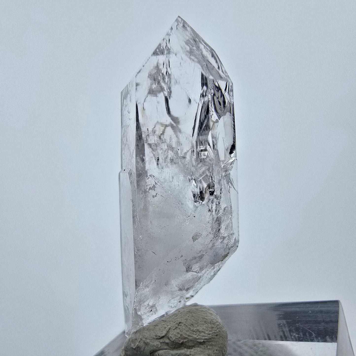Klarer Phantom DT Quarz Kristall Valentine Pocket Goboboseb, Namibia 38*14*12mm