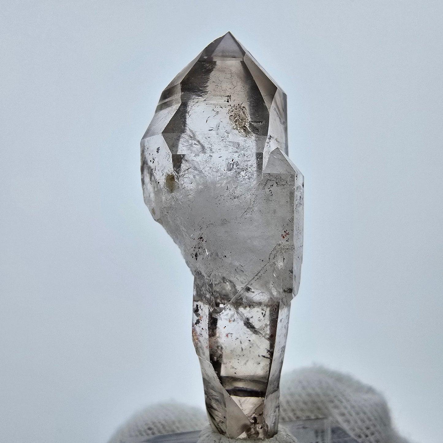 Klarer Phantom Rauchquarz DT Zepter Kristall Goboboseb, Namibia 48*16*14mm