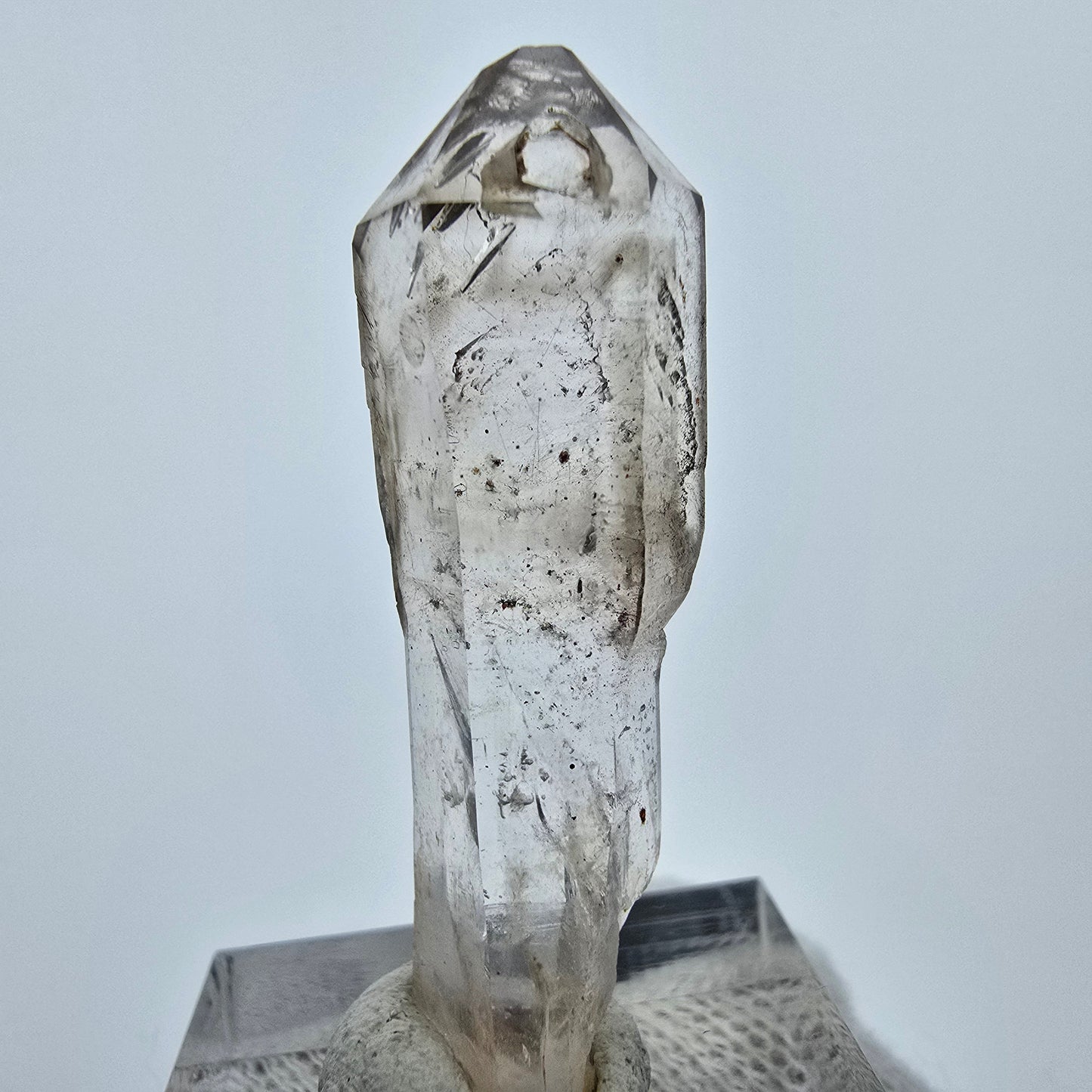 Klarer Phantom Rauchquarz Zepter Kristall Goboboseb, Namibia 41*13*8mm