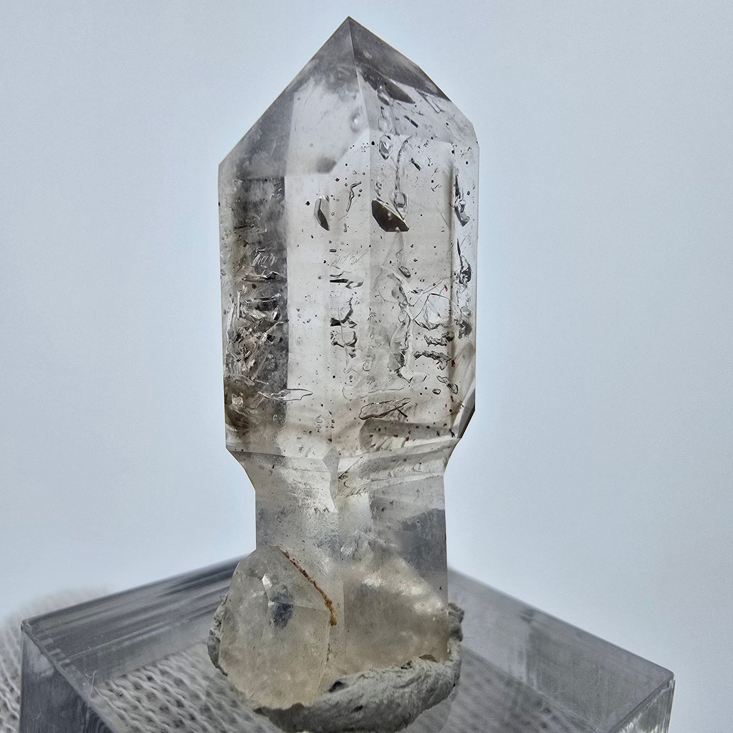 Klarer Phantom Rauchquarz Zepter Kristall Goboboseb, Namibia 39*15*11mm