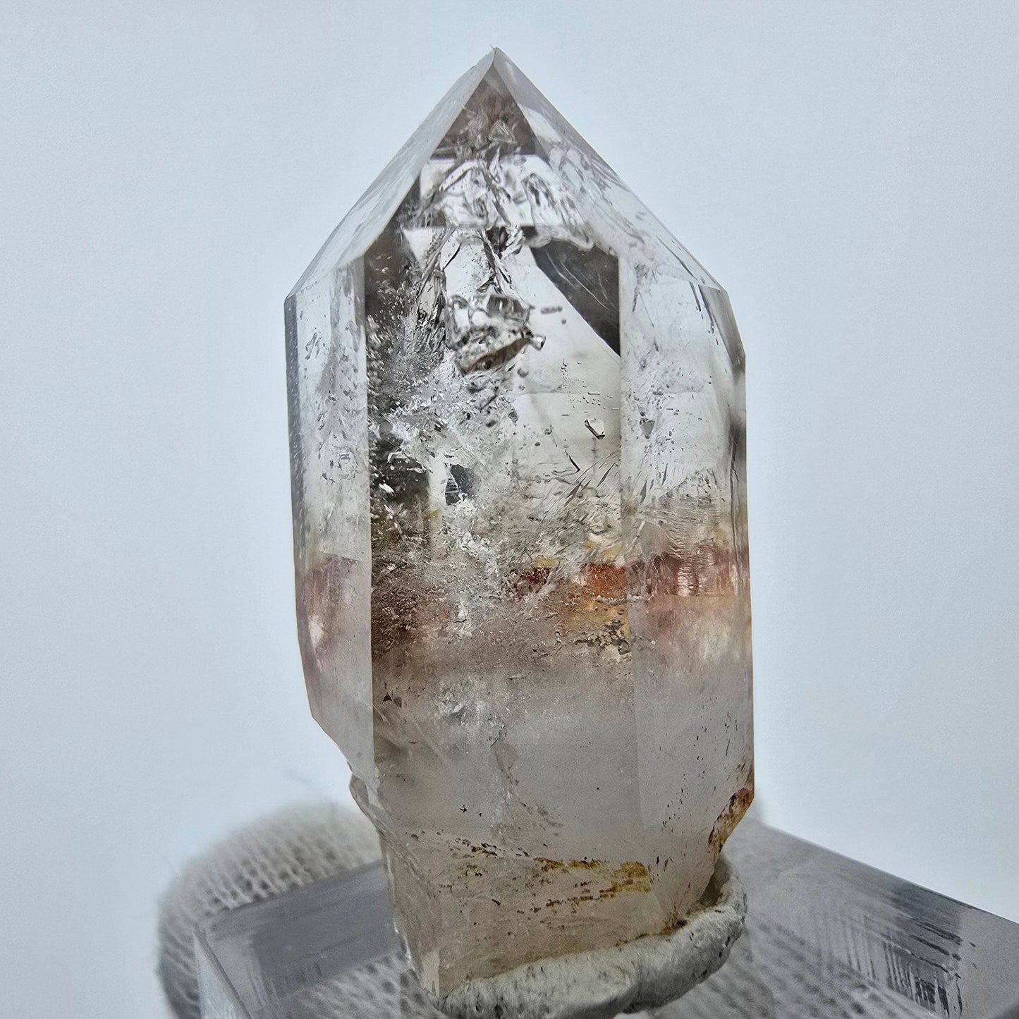 Klarer Phantom Rauchquarz Zepter Kristall Goboboseb, Namibia 41*23*21mm