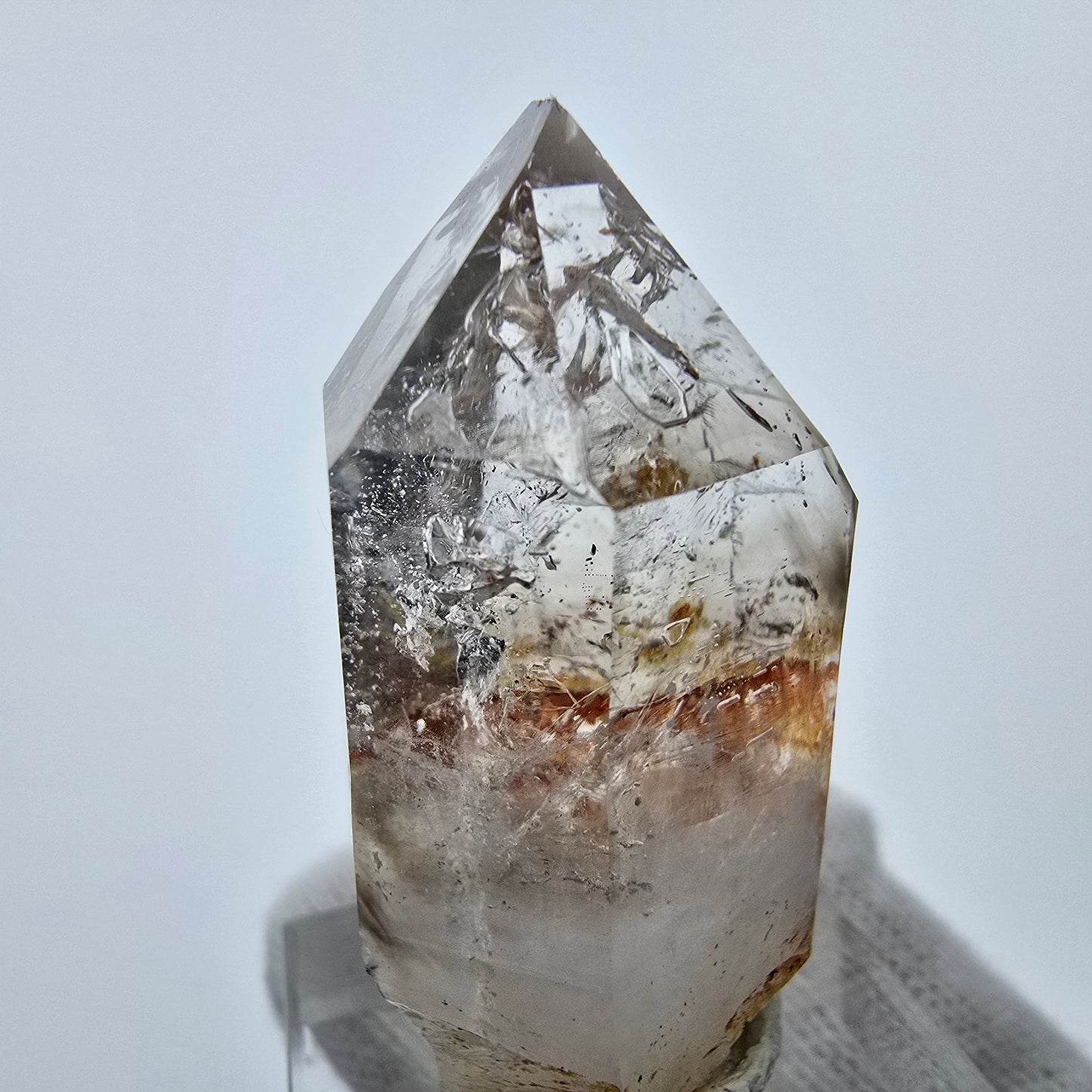 Klarer Phantom Rauchquarz Zepter Kristall Goboboseb, Namibia 41*23*21mm