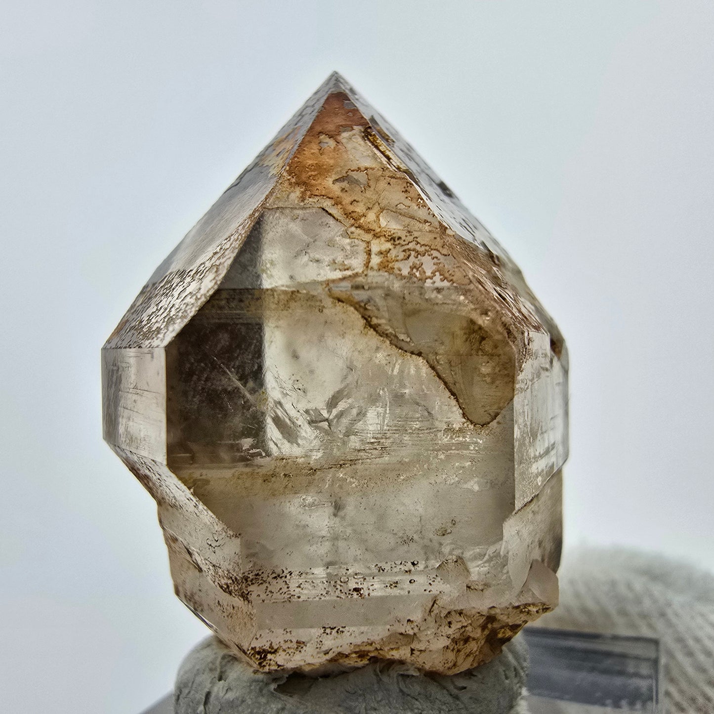 Klarer Phantom Rauchquarz Zepter Kristall Goboboseb, Namibia 37*25*21mm