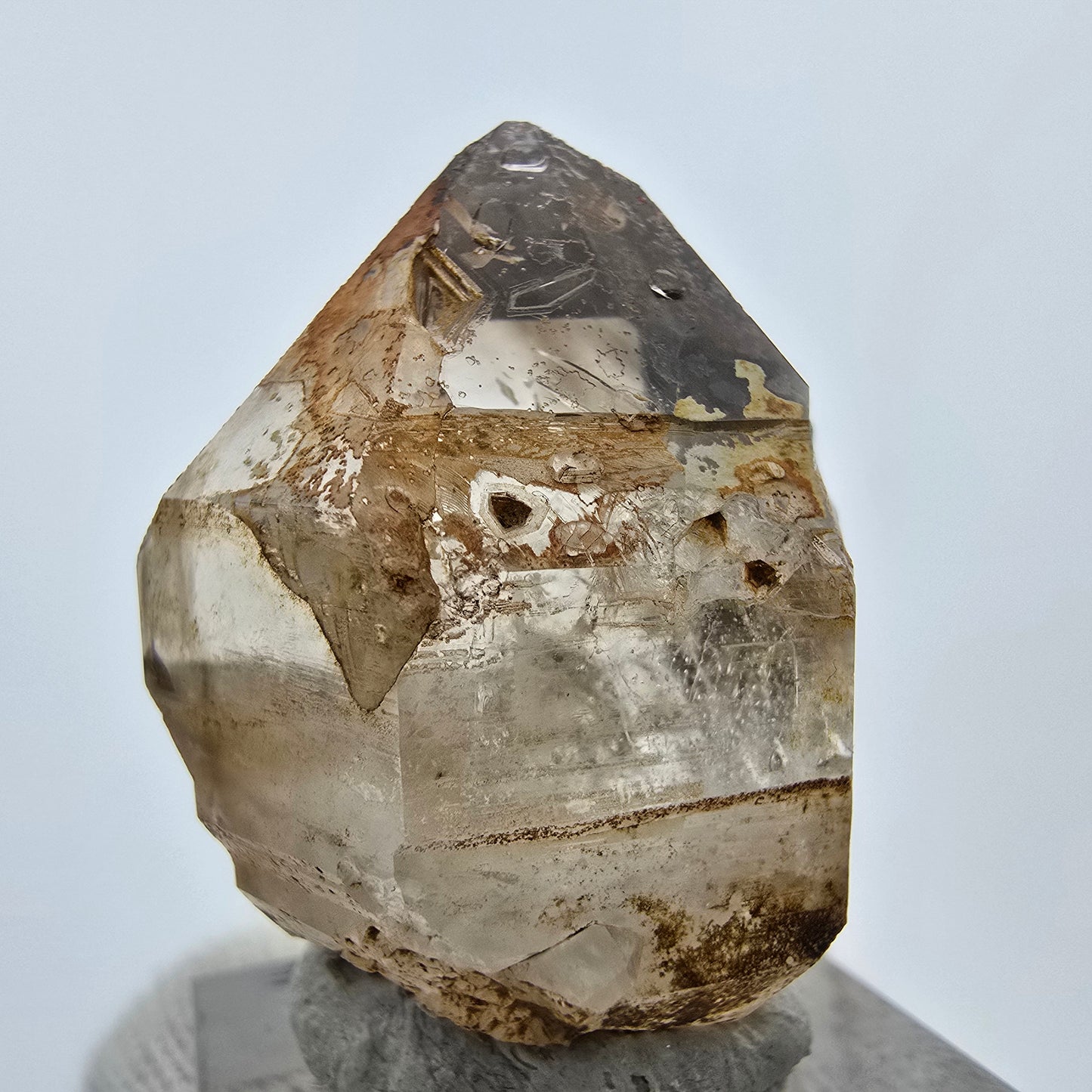 Klarer Phantom Rauchquarz Zepter Kristall Goboboseb, Namibia 37*25*21mm