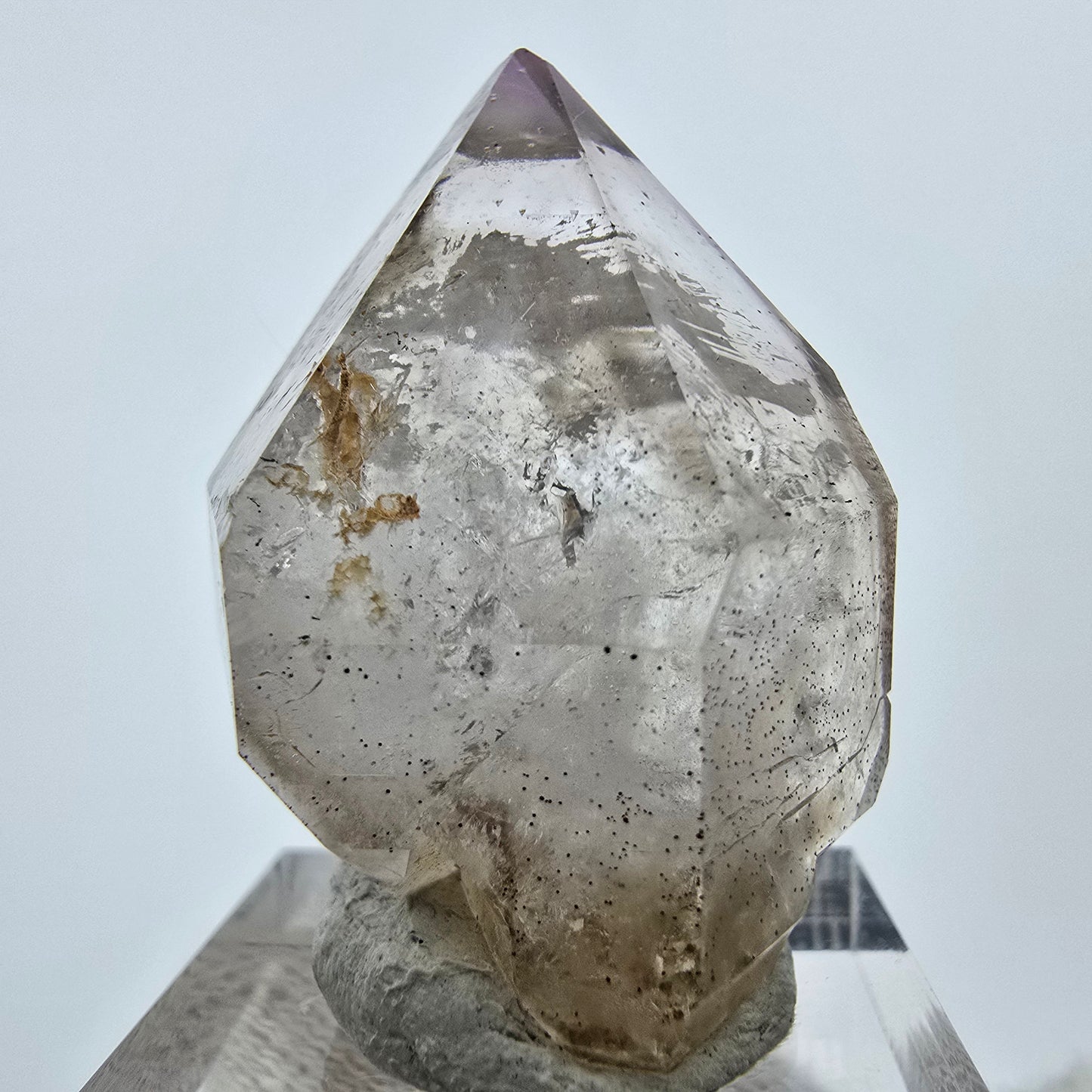 Klarer Phantom Rauchquarz DT Zepter Kristall Goboboseb, Namibia 38*25*18mm