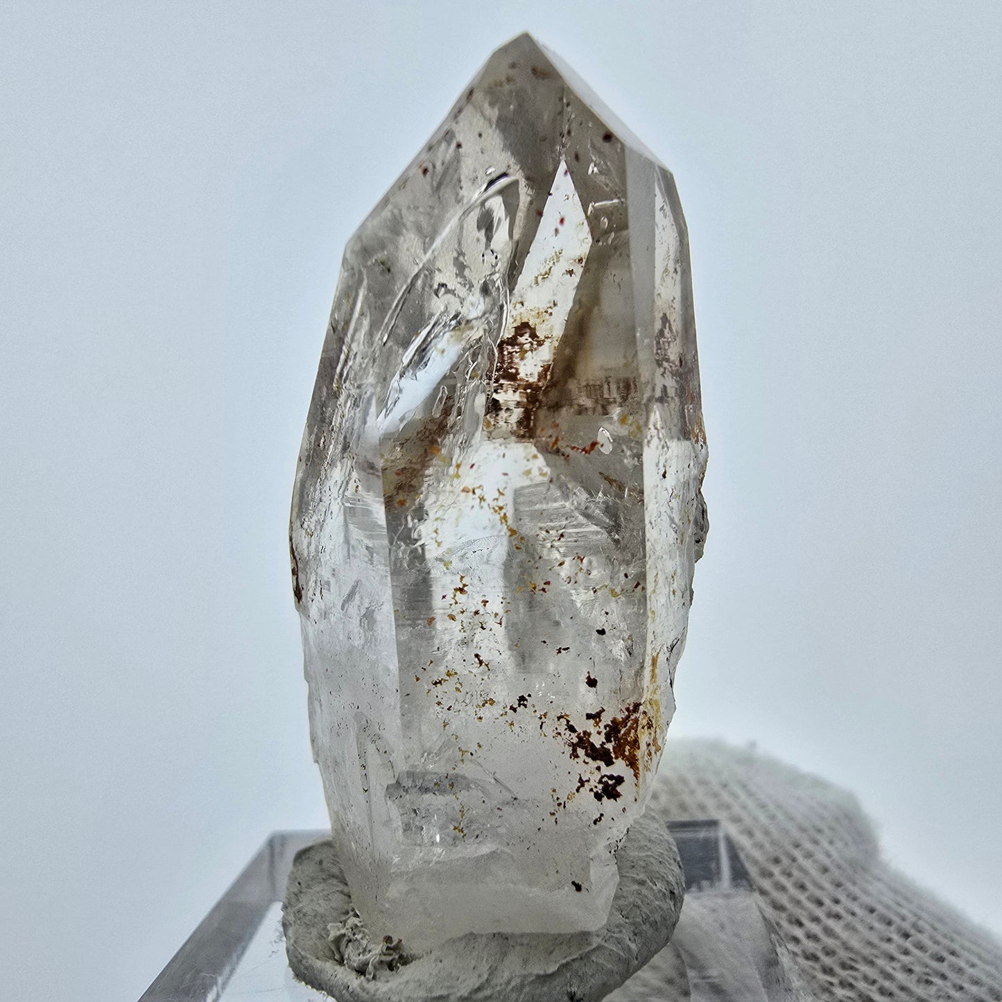 Klarer Phantom Rauchquarz Zepter Kristall Goboboseb, Namibia 40*22*18mm
