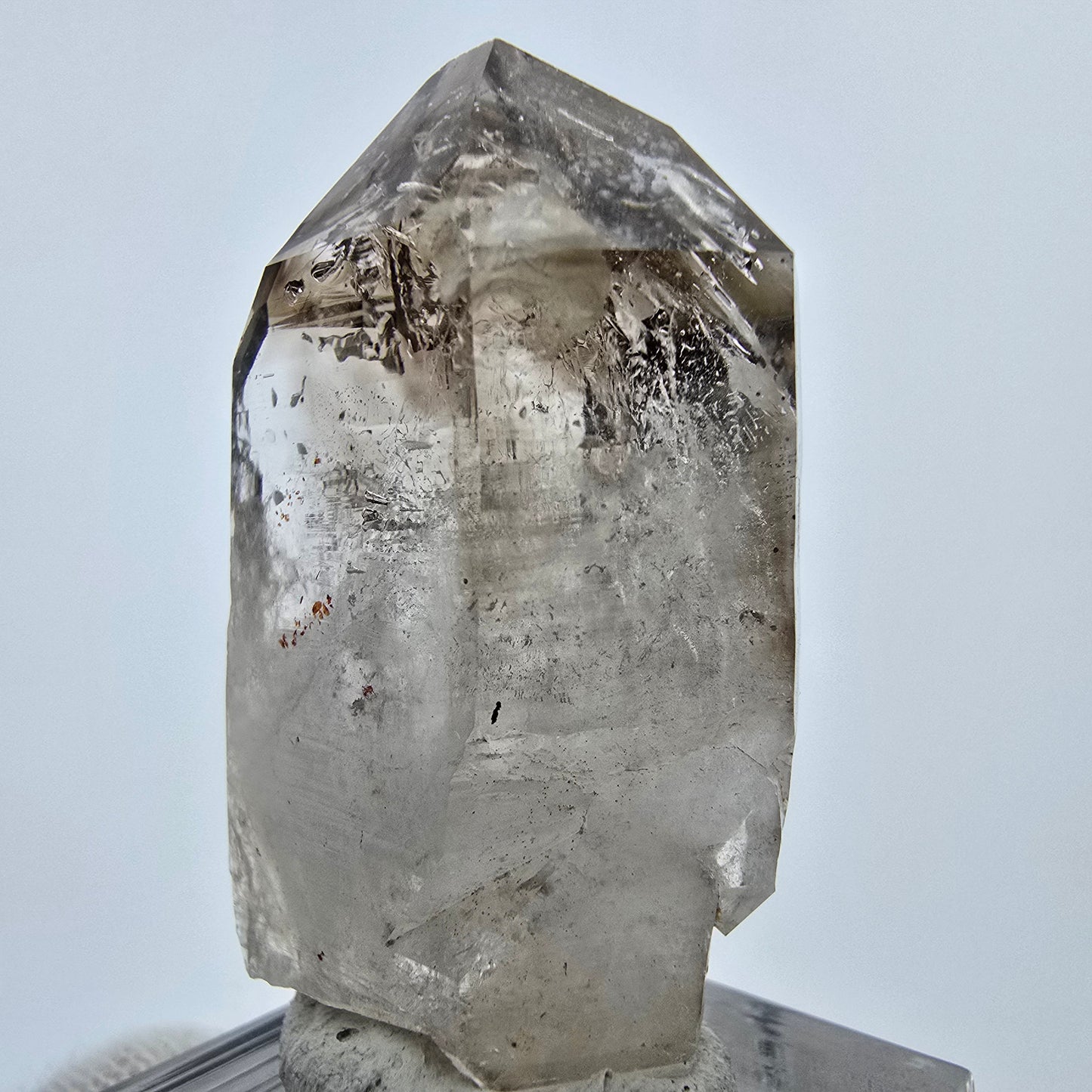 Enhydro Phantom Rauchquarz Spitze, 2x Blase Goboboseb, Namibia 44*24*15mm