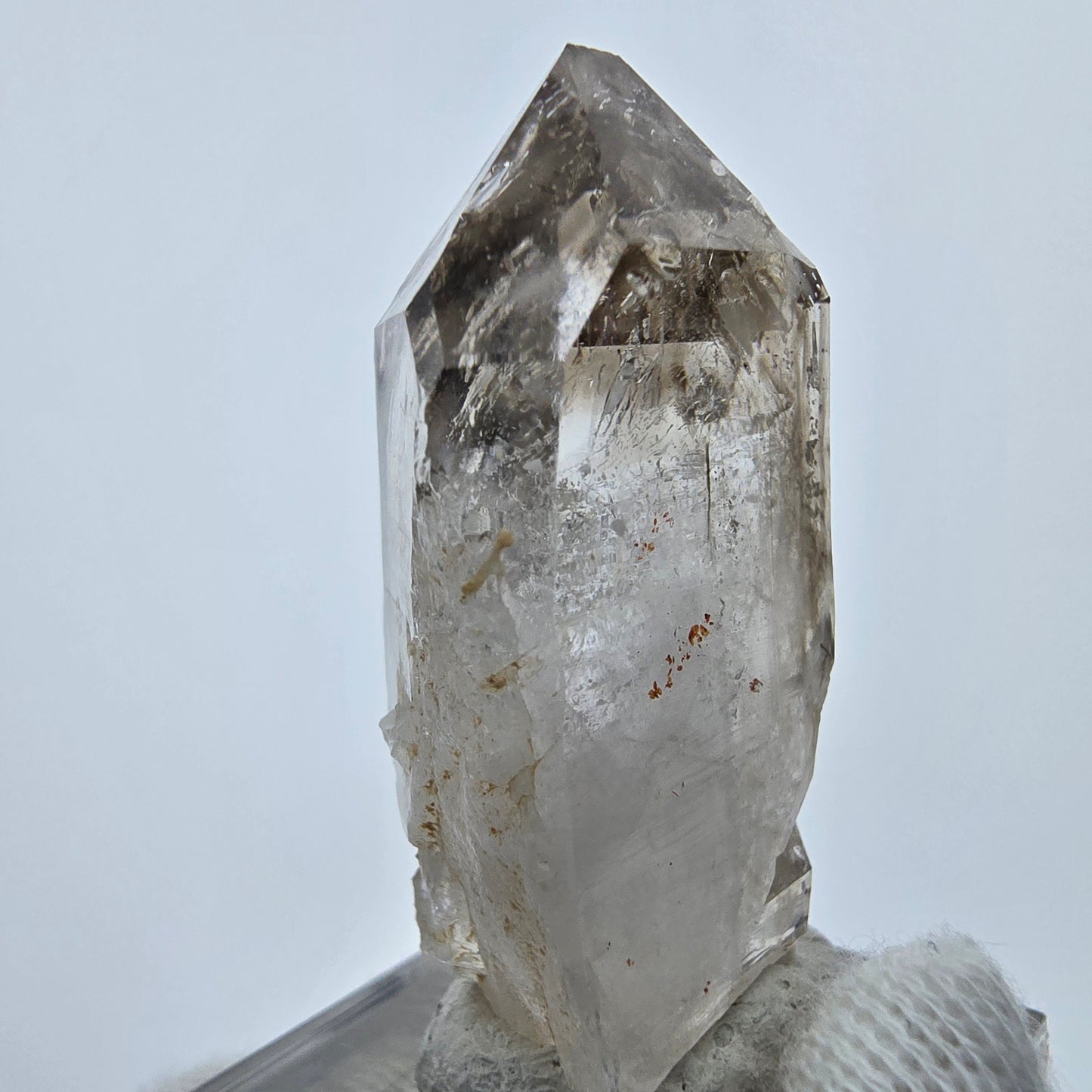 Enhydro Phantom Rauchquarz Spitze, 2x Blase Goboboseb, Namibia 44*24*15mm