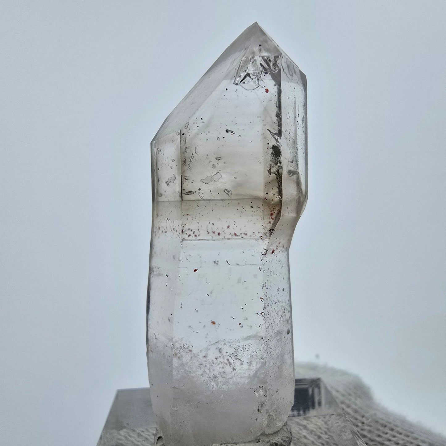 Klarer Phantom Rauchquarz Zepter Kristall Goboboseb, Namibia 46*17*12mm