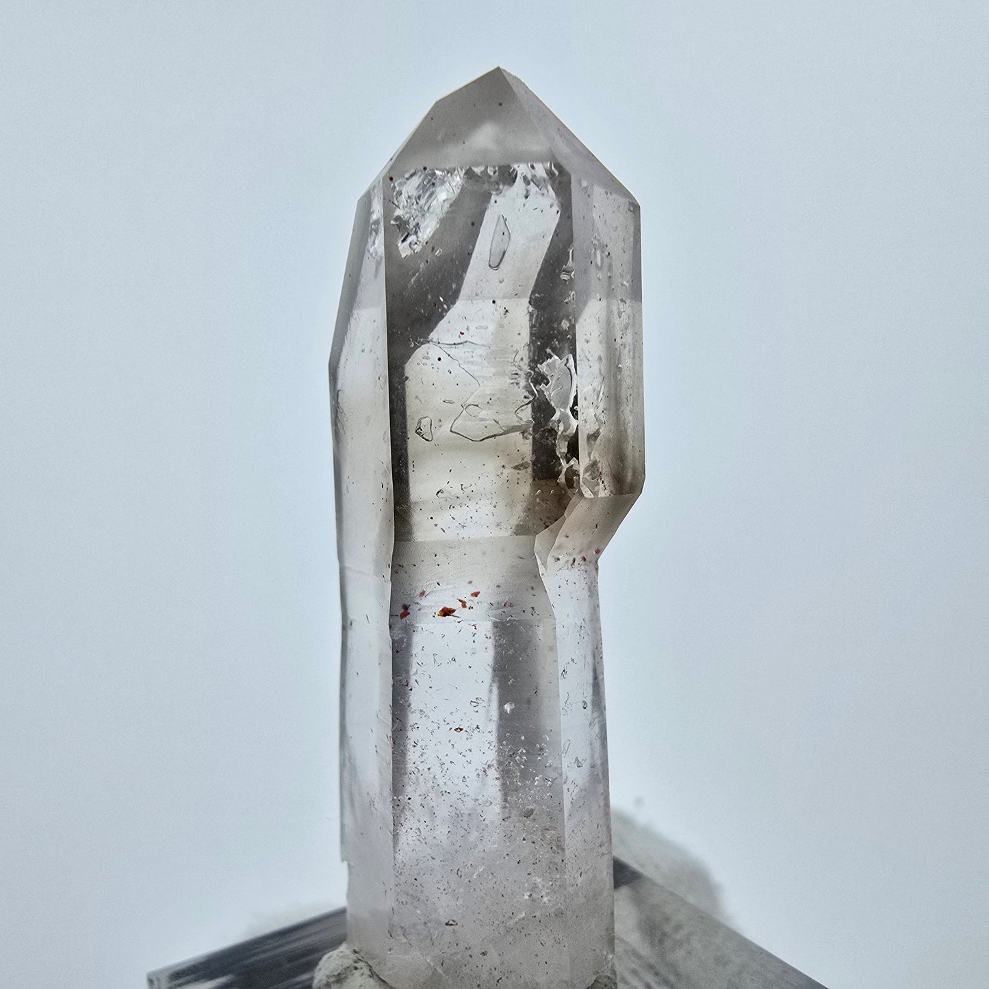 Klarer Phantom Rauchquarz Zepter Kristall Goboboseb, Namibia 46*17*12mm