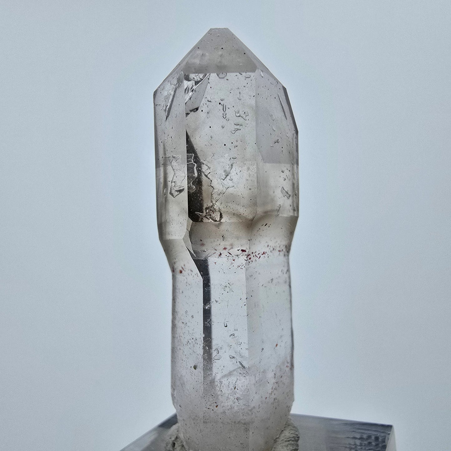 Klarer Phantom Rauchquarz Zepter Kristall Goboboseb, Namibia 46*17*12mm
