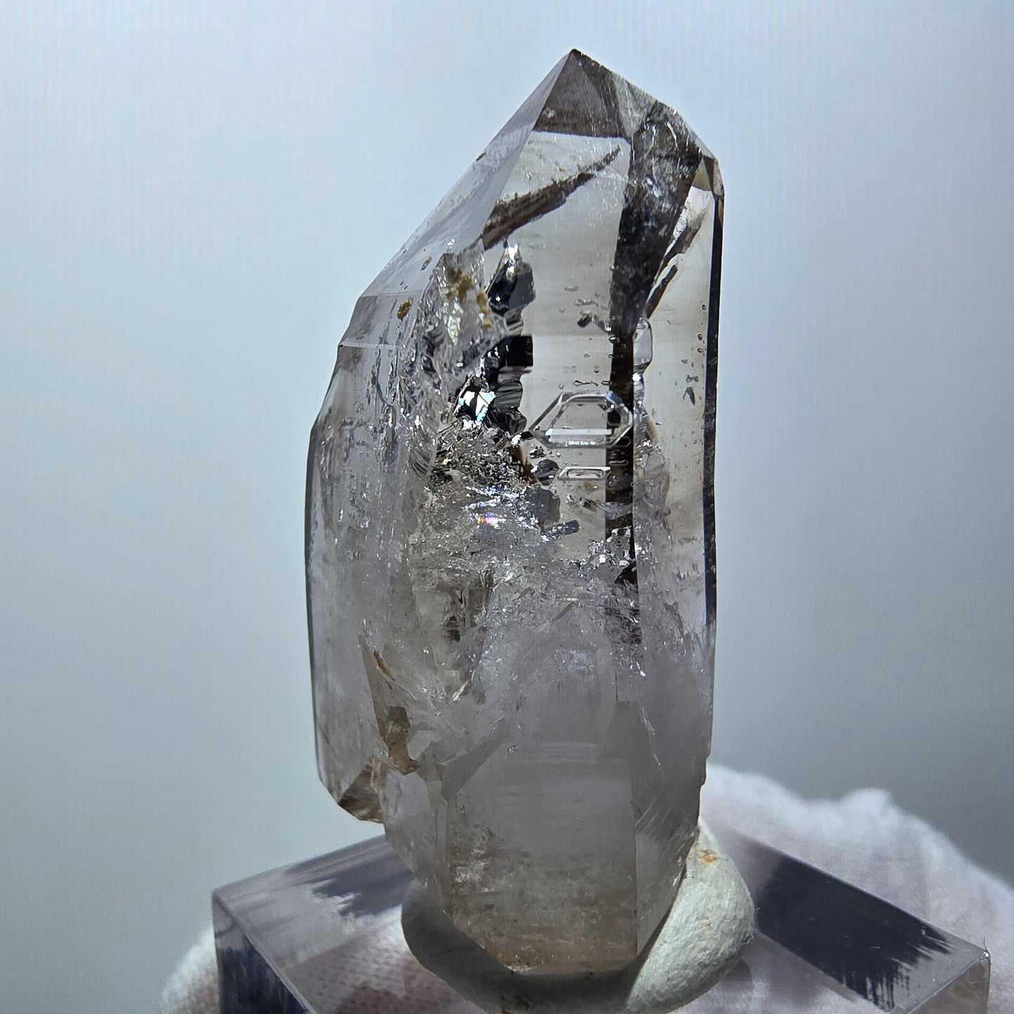 Klarer Phantom Rauchquarz DT Zepter Kristall Goboboseb, Namibia 43*20*18mm