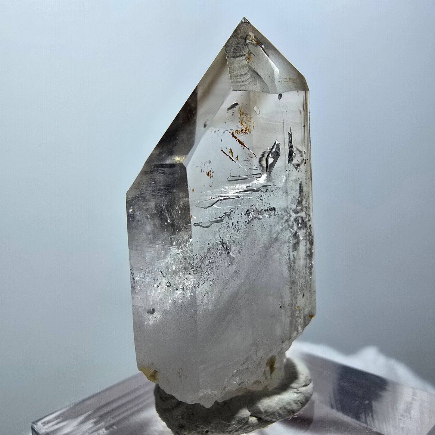 Klarer Phantom Rauchquarz Zepter Kristall Goboboseb, Namibia 37*19*13mm