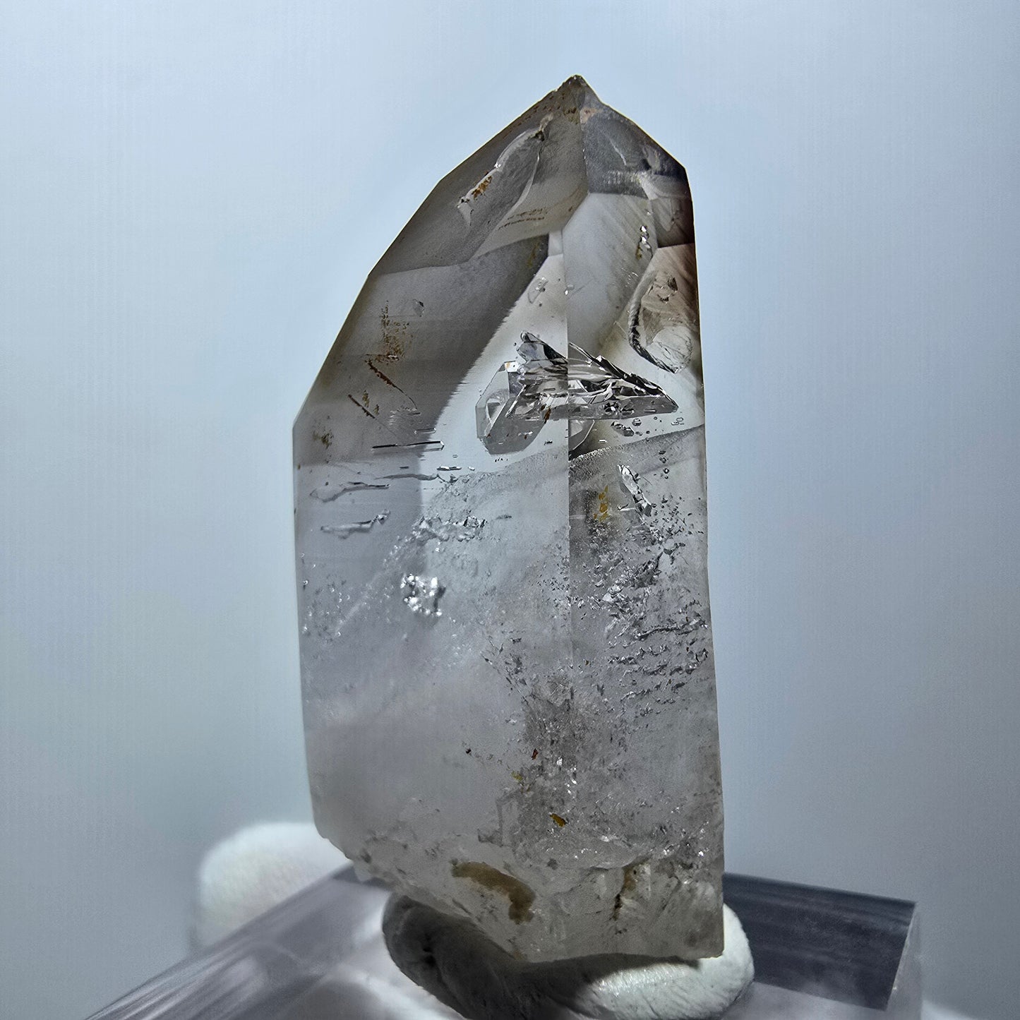 Klarer Phantom Rauchquarz Zepter Kristall Goboboseb, Namibia 37*19*13mm