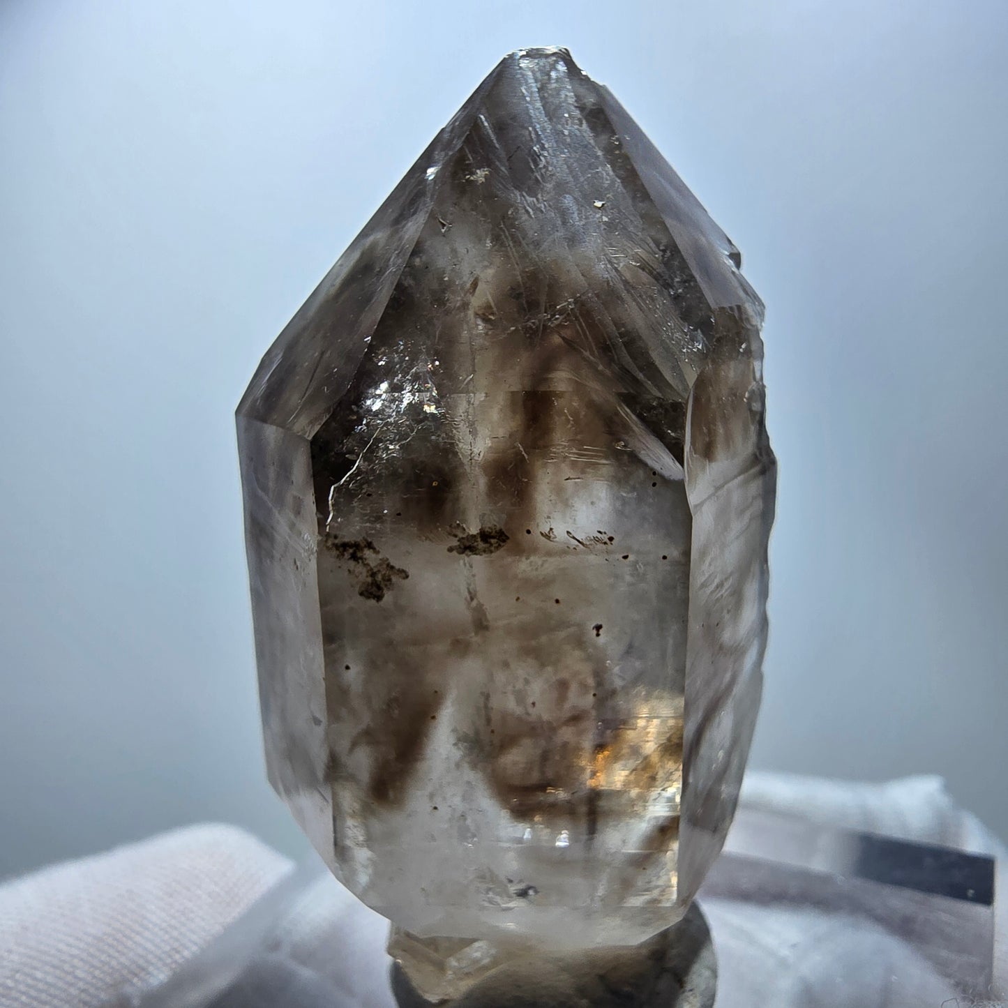Großer Phantom Rauchquarz Zepter Kristall Goboboseb, Namibia 55*33*25mm