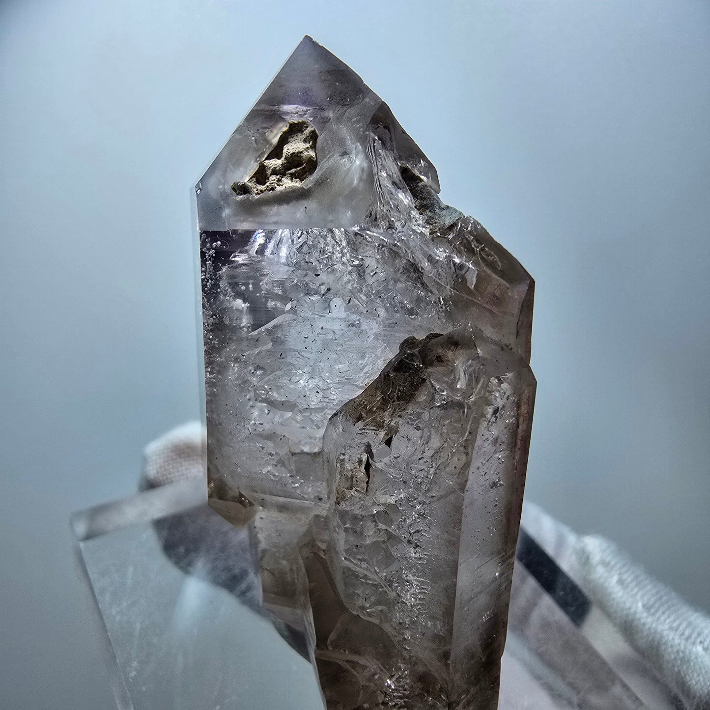 Klarer Phantom Amethyst DT Fenster Zepter Kristall Goboboseb, Namibia 65*32*24mm