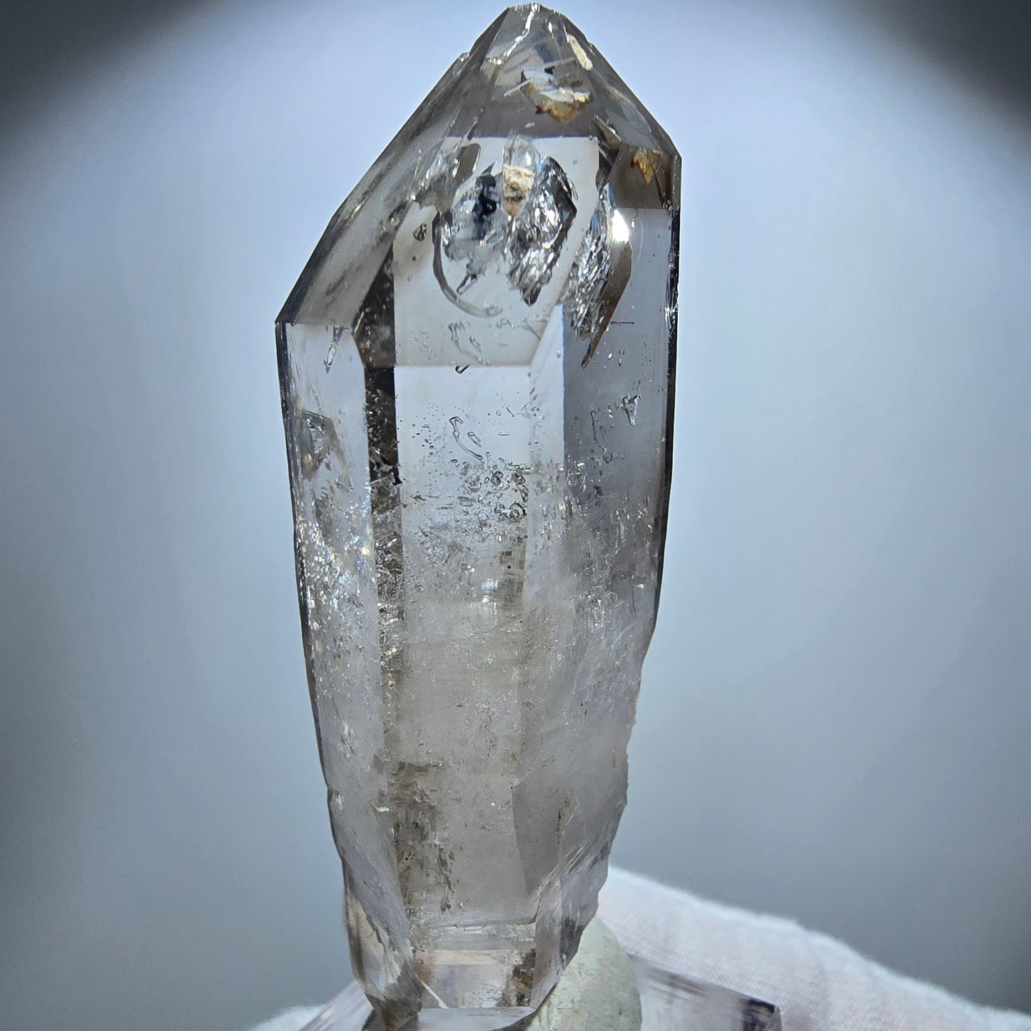 Großer Phantom Rauchquarz DT Zepter Kristall Goboboseb, Namibia 67*25*18mm