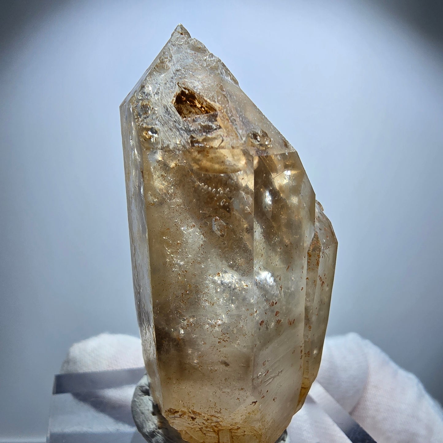 Klare Phantom Rauchquarz Fenster Zepter Spitze Goboboseb, Namibia 57*30*22mm