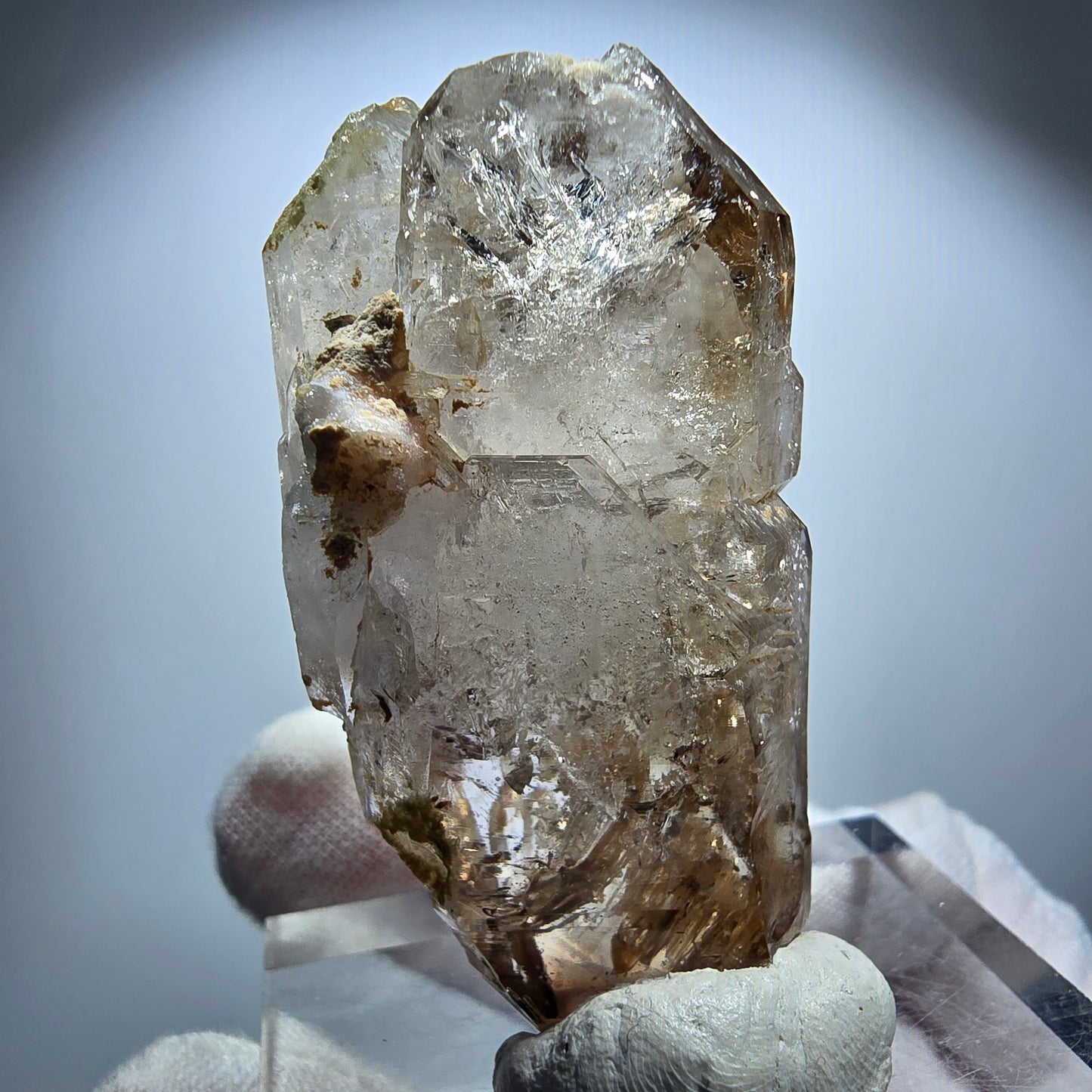Phantom Rauchquarz DT Fenster Zepter Kristall Goboboseb, Namibia 54*27*27mm