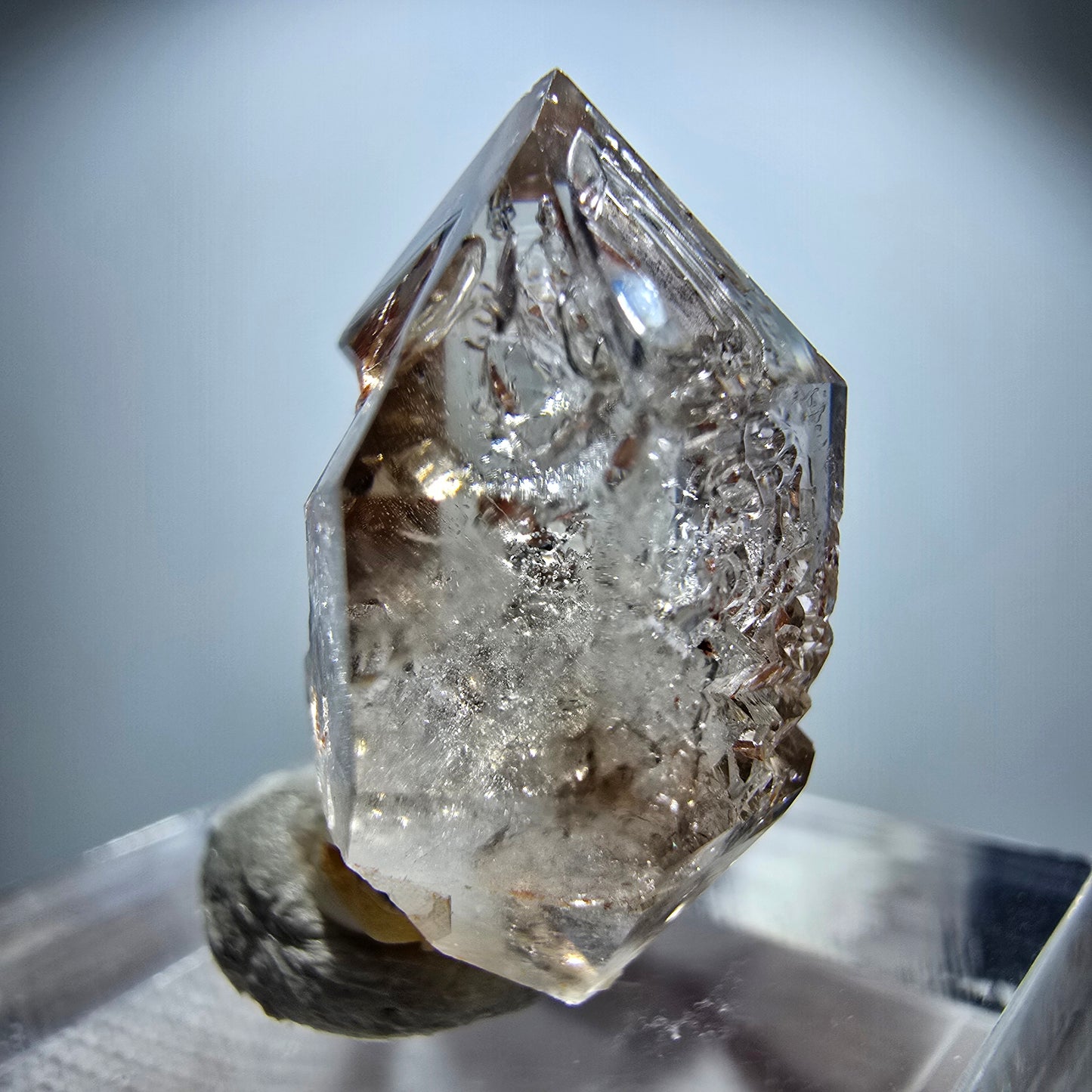 Enhydro Phantom Rauchquarz Skelett DT Zepter Goboboseb, Namibia 21*15*11mm