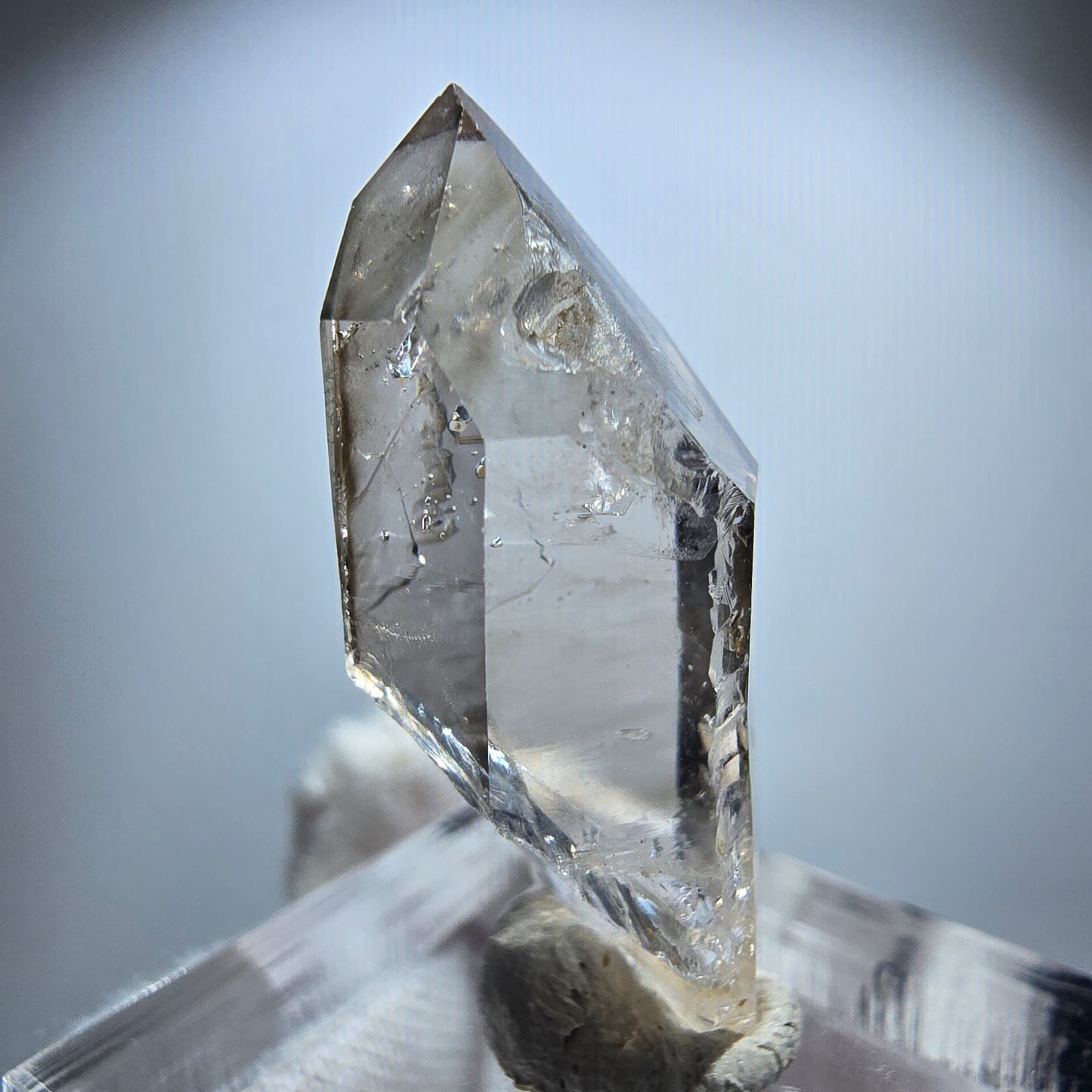 Enhydro Phantom Rauchquarz Zepter, 2x Blase Goboboseb, Namibia 31*13*11mm