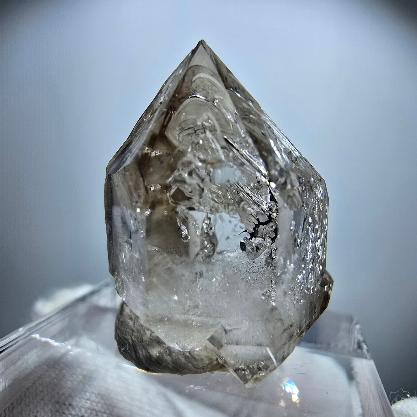 Enhydro Phantom Rauchquarz Fenster DT Zepter Goboboseb, Namibia 25*20*14mm