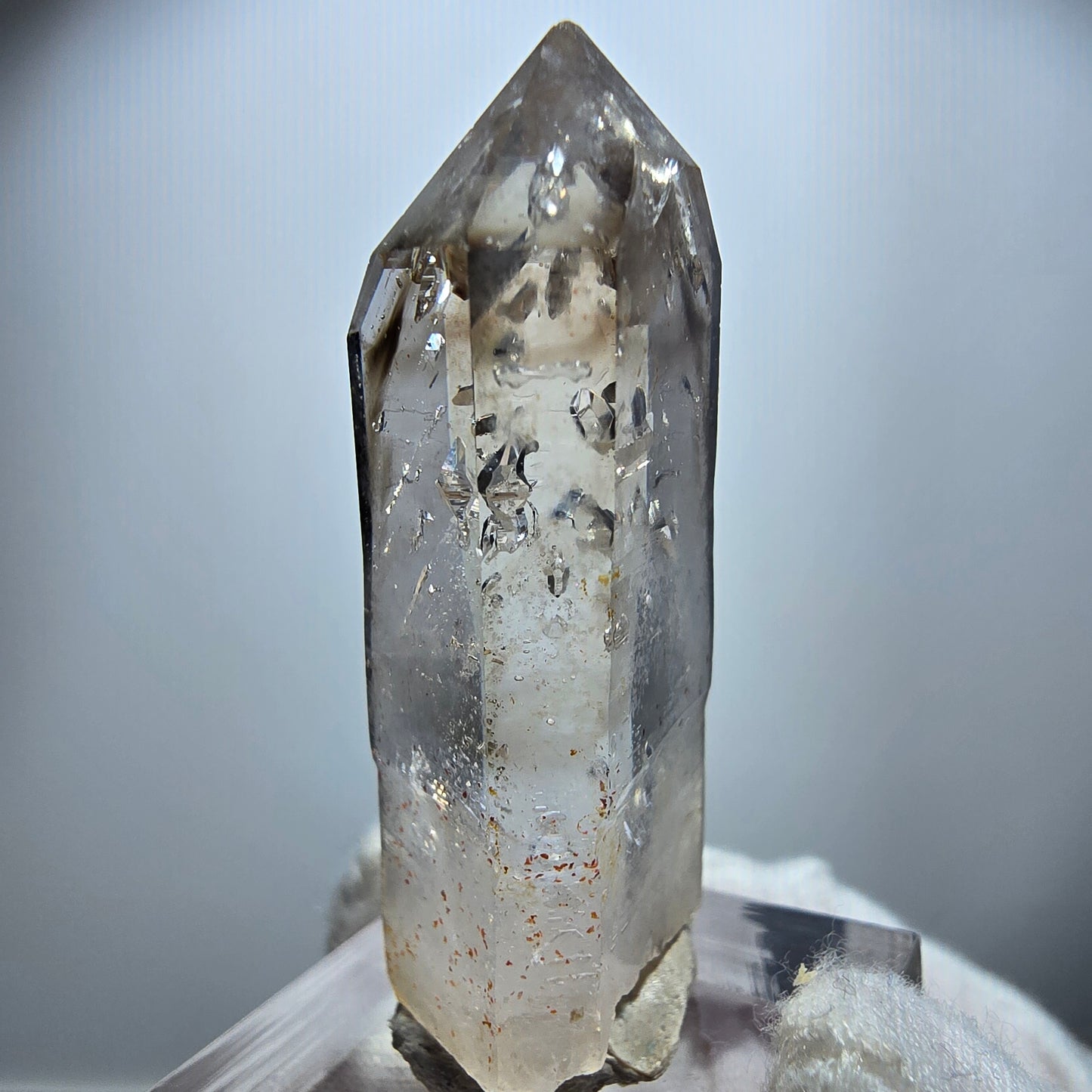 Klarer Phantom Rauchquarz Zepter Kristall Goboboseb, Namibia 44*18*13mm