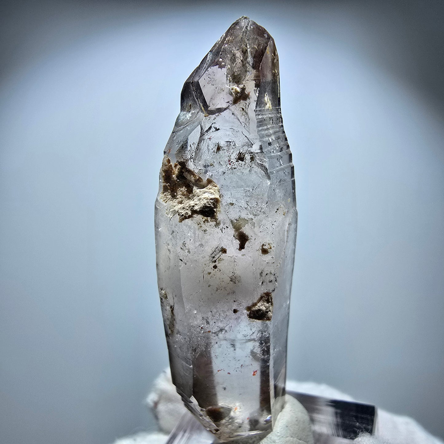 Klarer Phantom Rauchquarz DT Zepter Kristall Goboboseb, Namibia 58*17*15mm